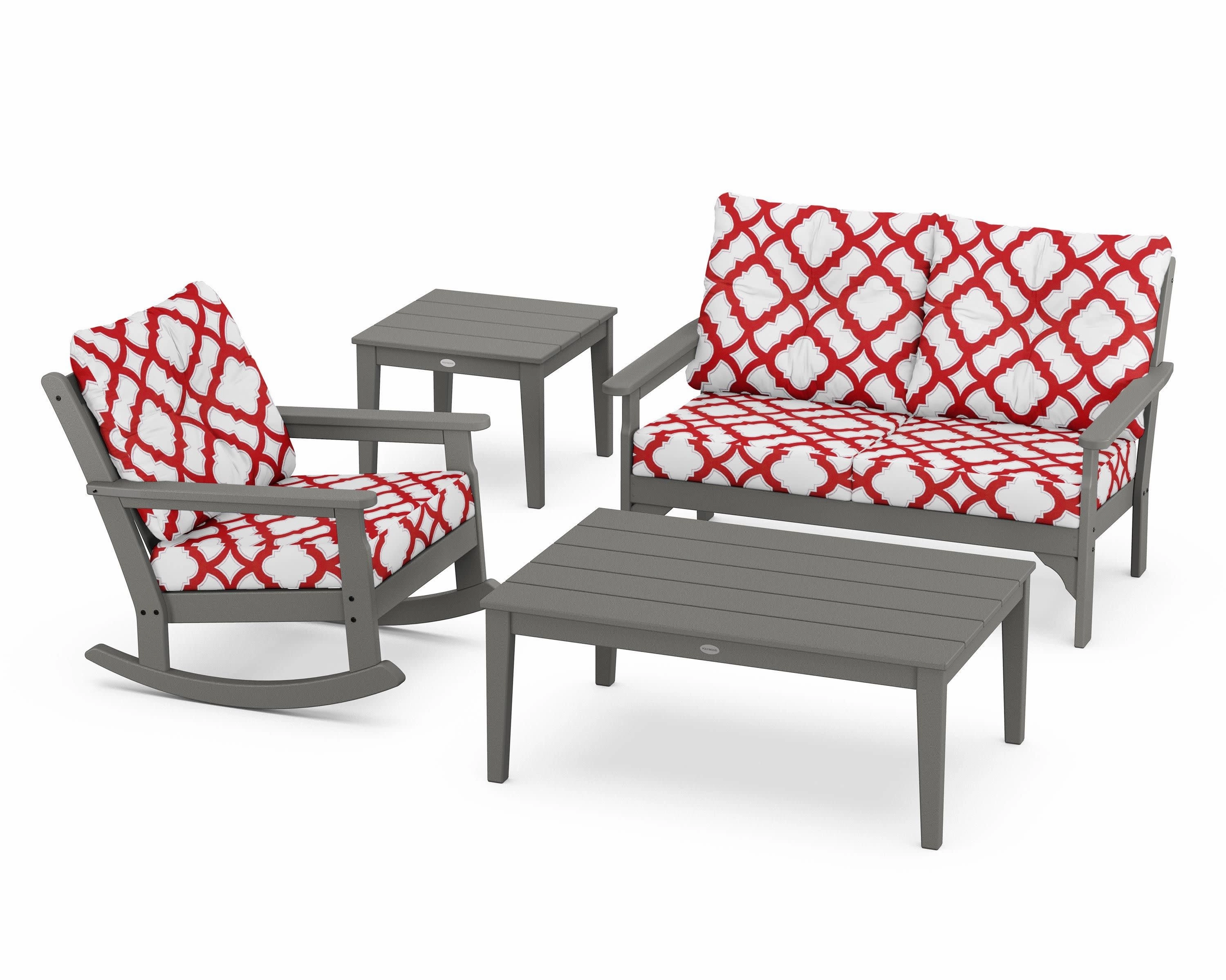 Vineyard 4-Piece Deep Seating Rocker Set