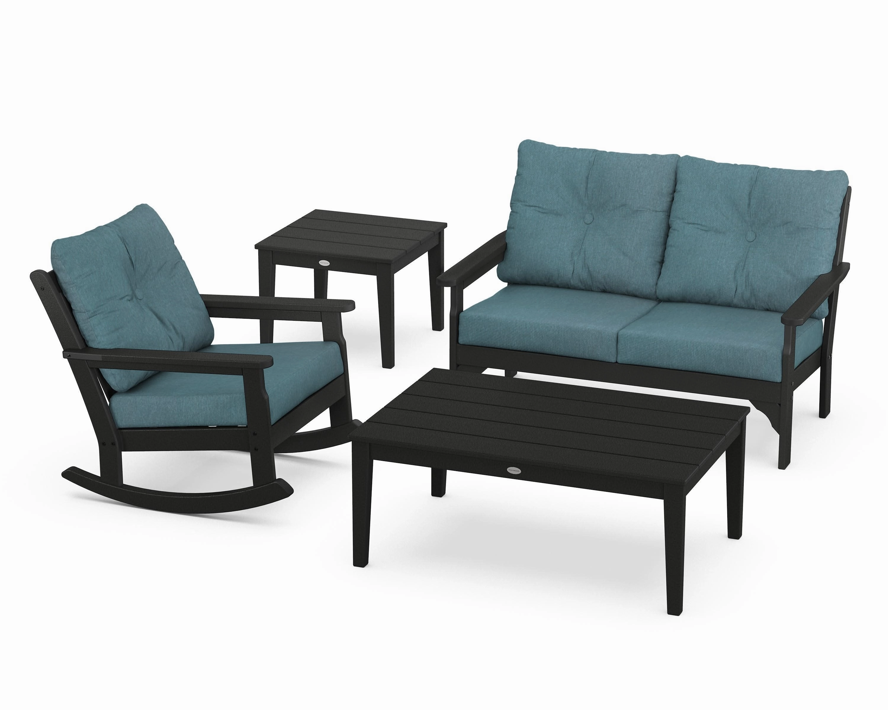Vineyard 4-Piece Deep Seating Rocker Set