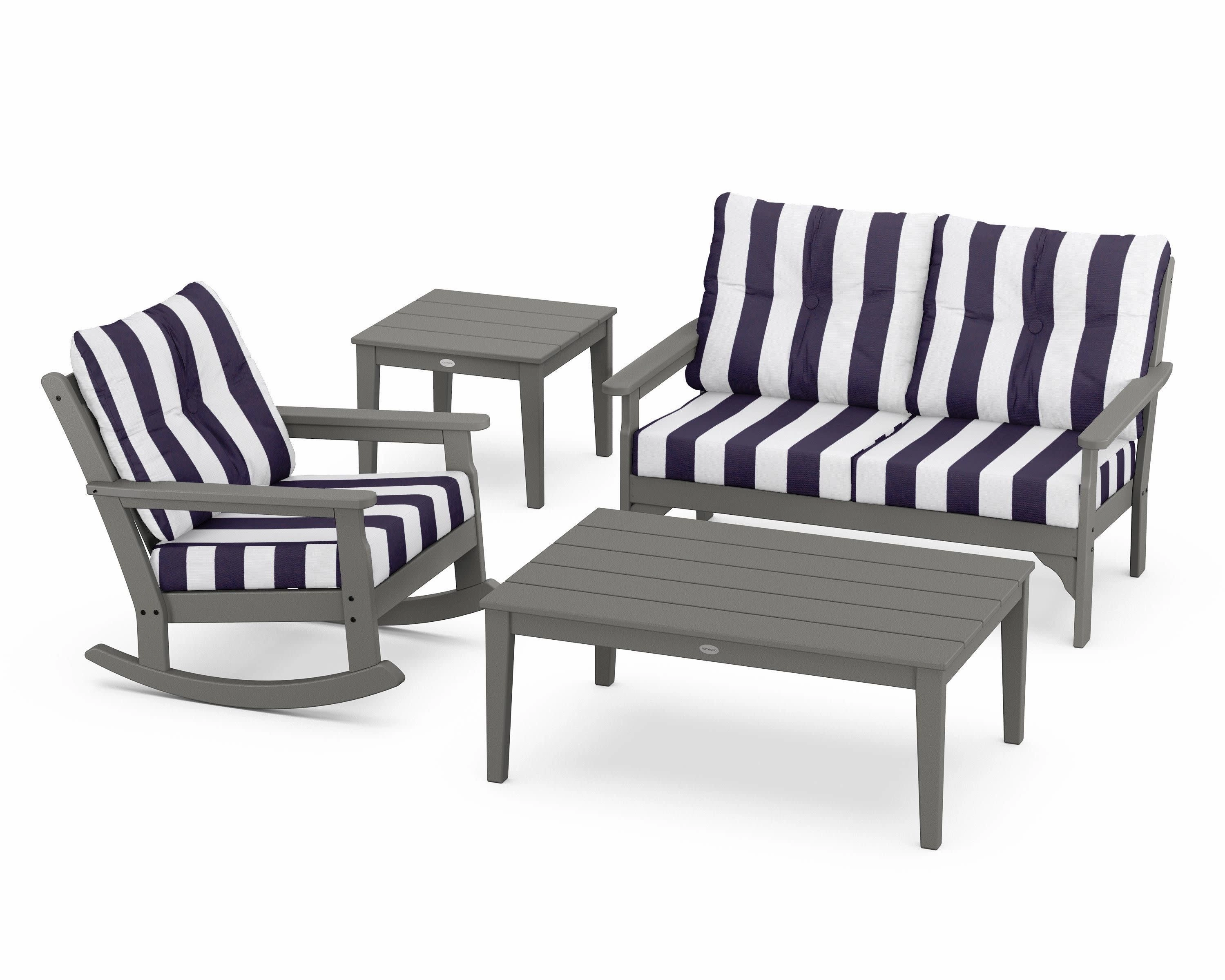 Vineyard 4-Piece Deep Seating Rocker Set