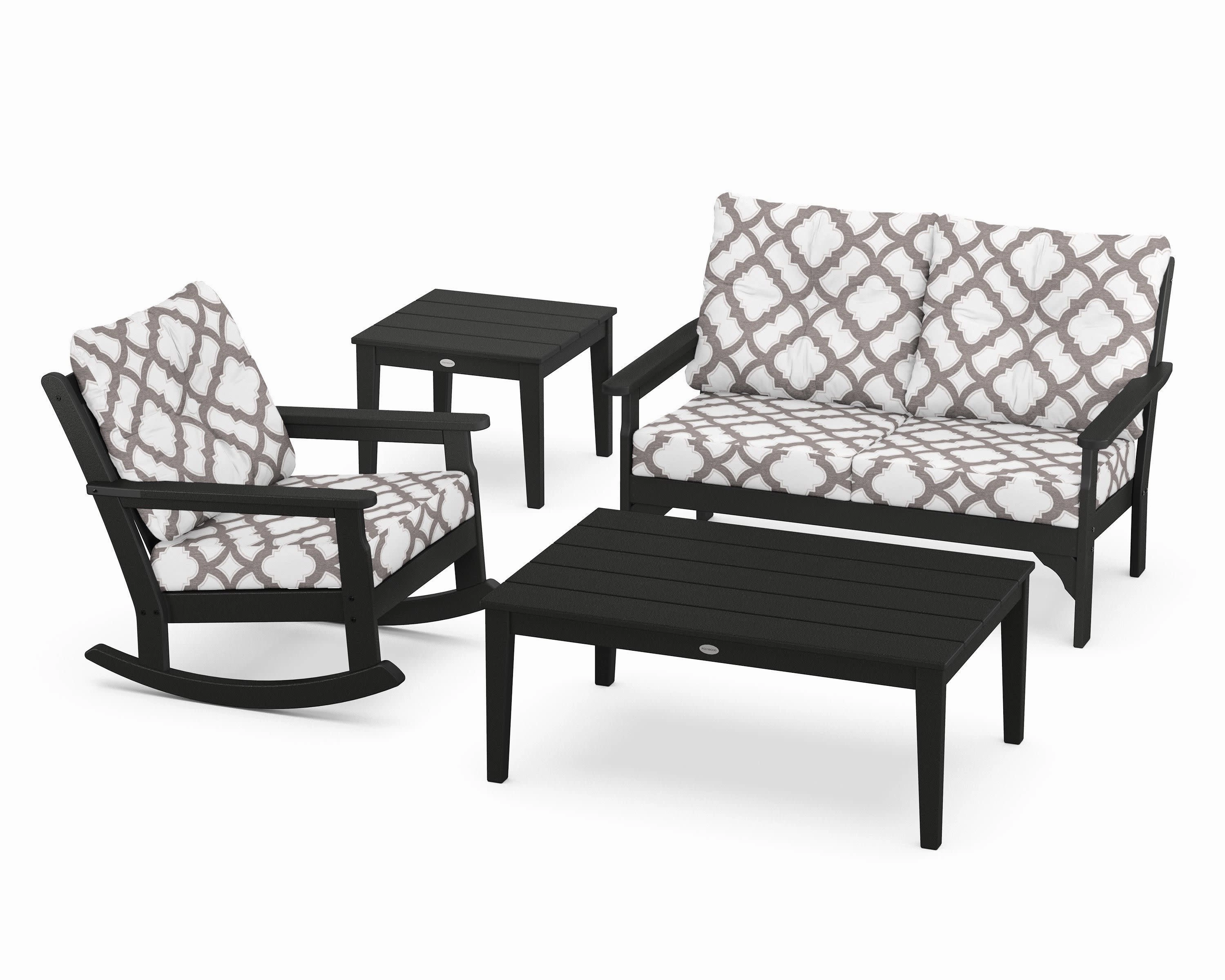 Vineyard 4-Piece Deep Seating Rocker Set