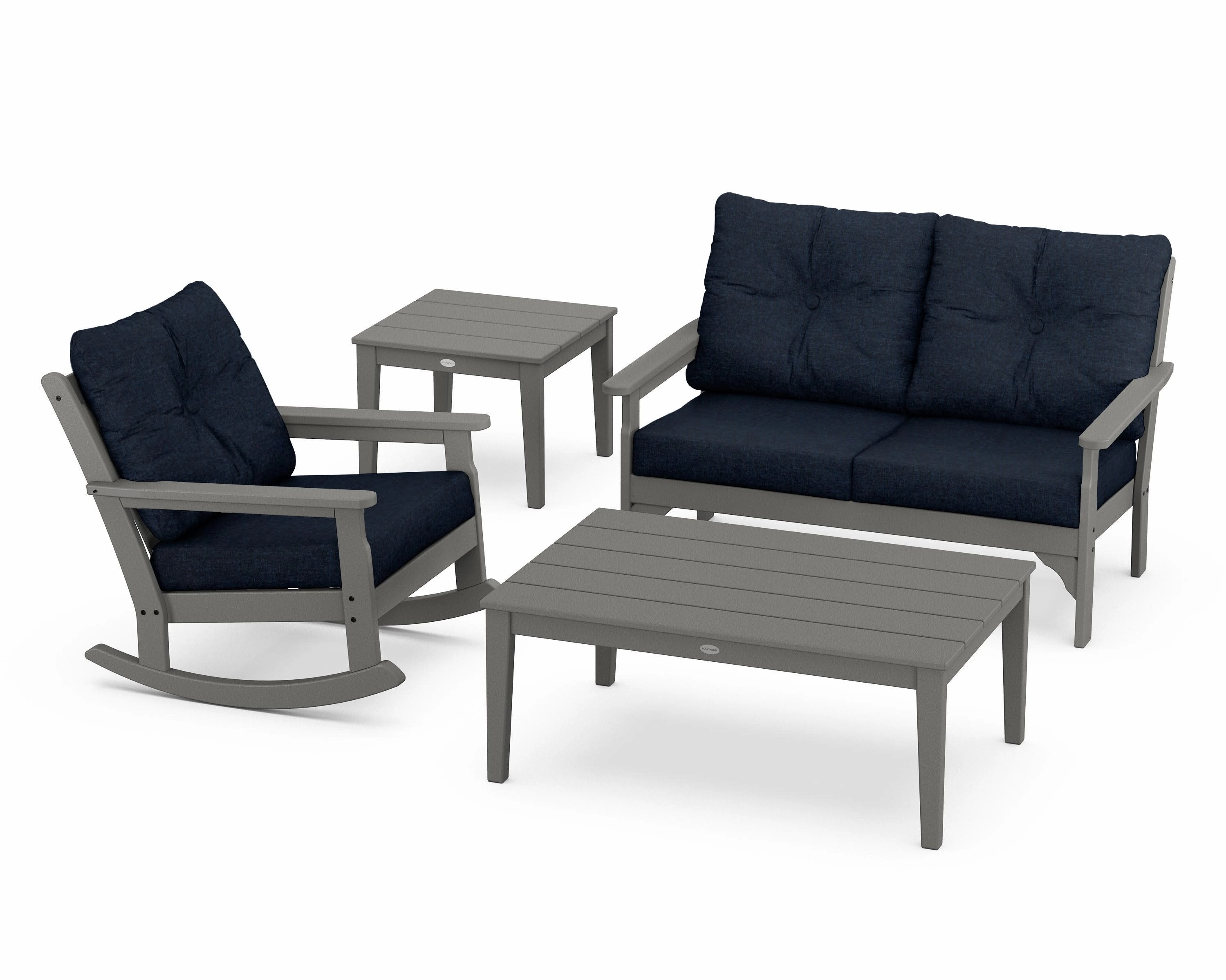 Vineyard 4-Piece Deep Seating Rocker Set
