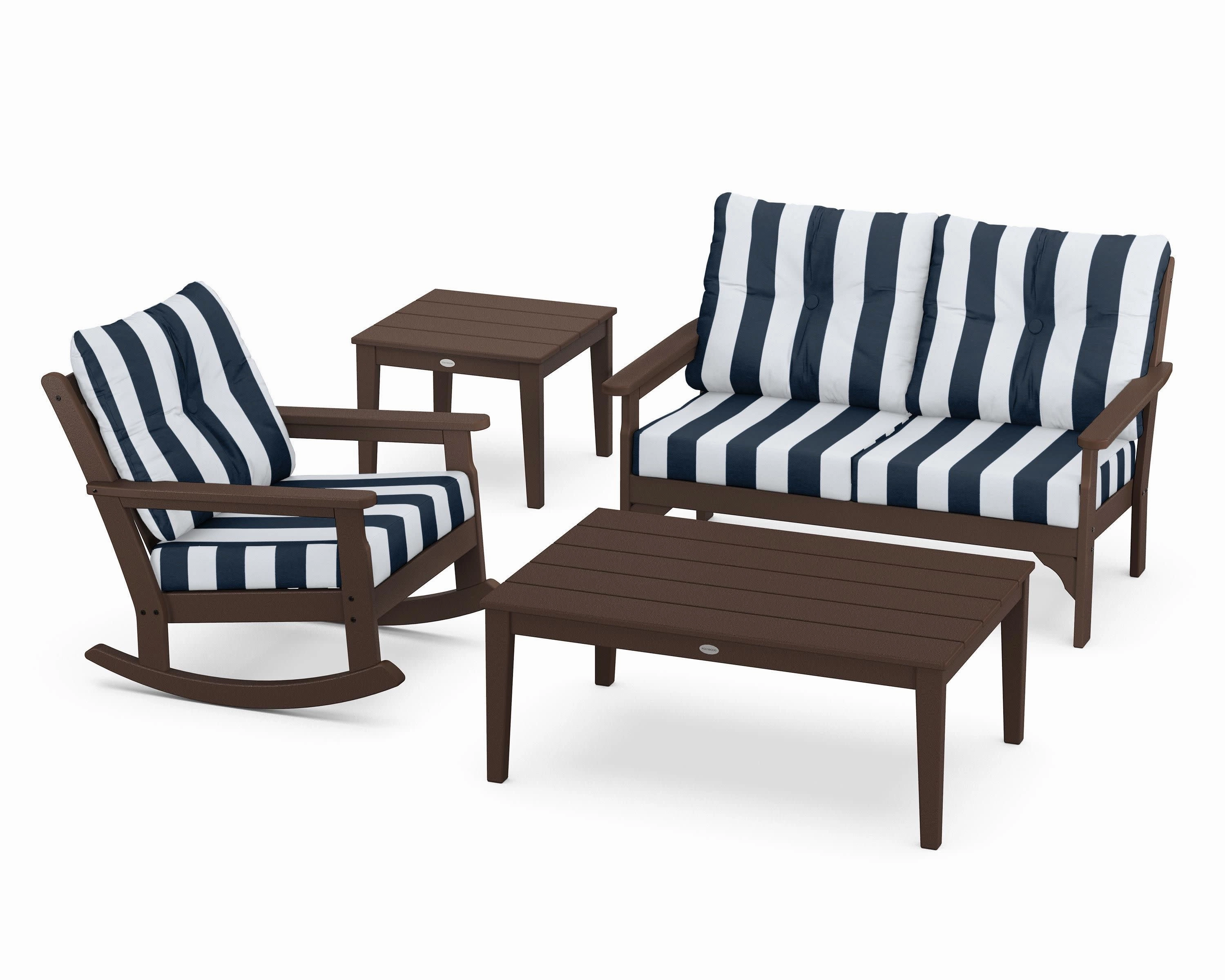 Vineyard 4-Piece Deep Seating Rocker Set