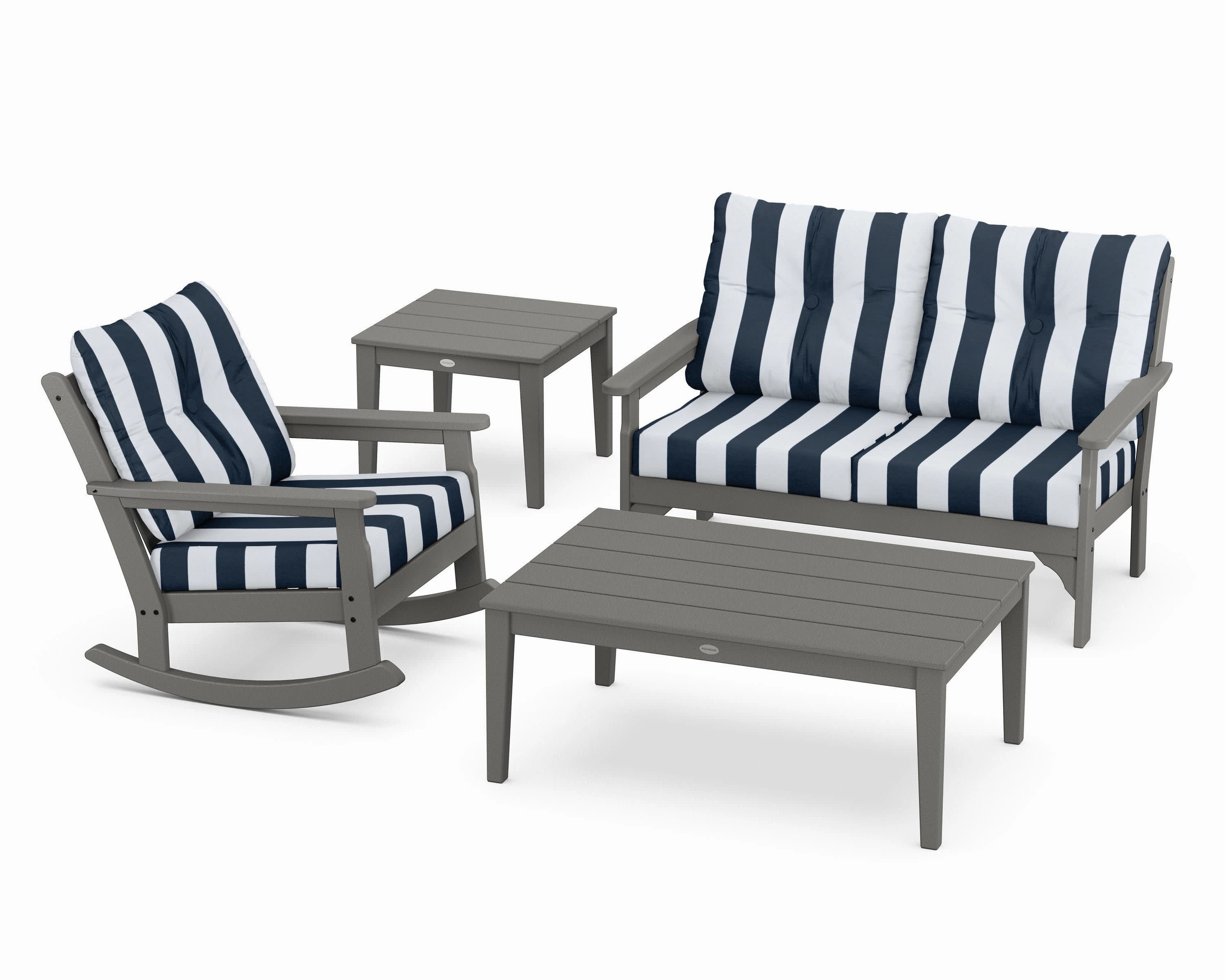 Vineyard 4-Piece Deep Seating Rocker Set