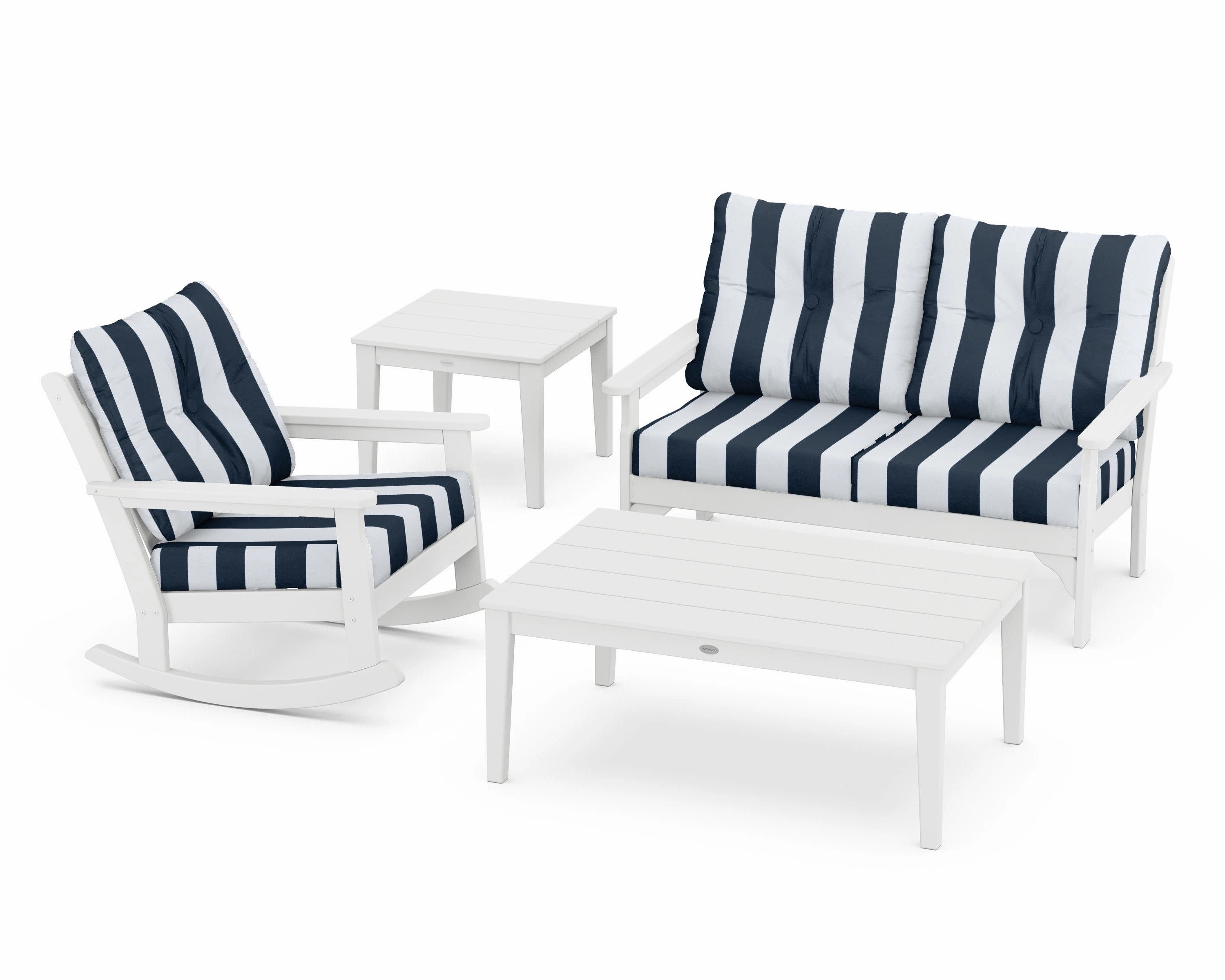 Vineyard 4-Piece Deep Seating Rocker Set