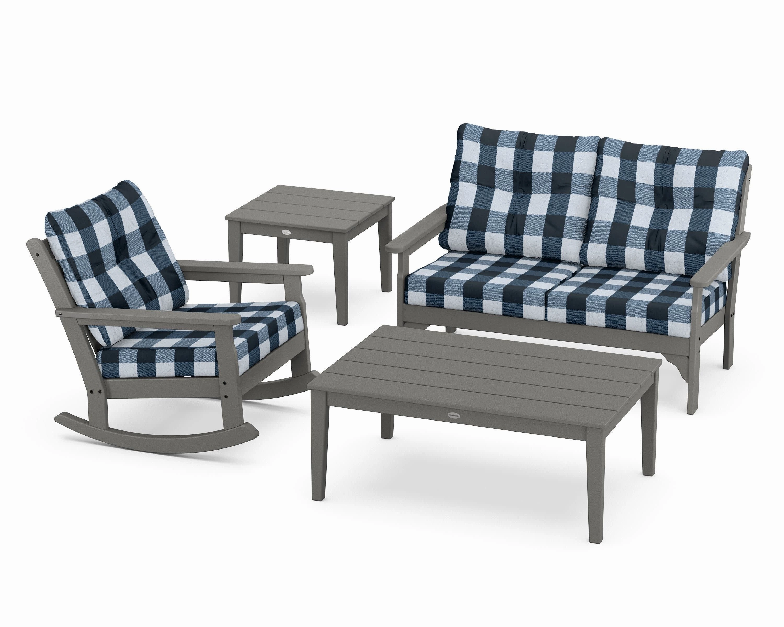 Vineyard 4-Piece Deep Seating Rocker Set