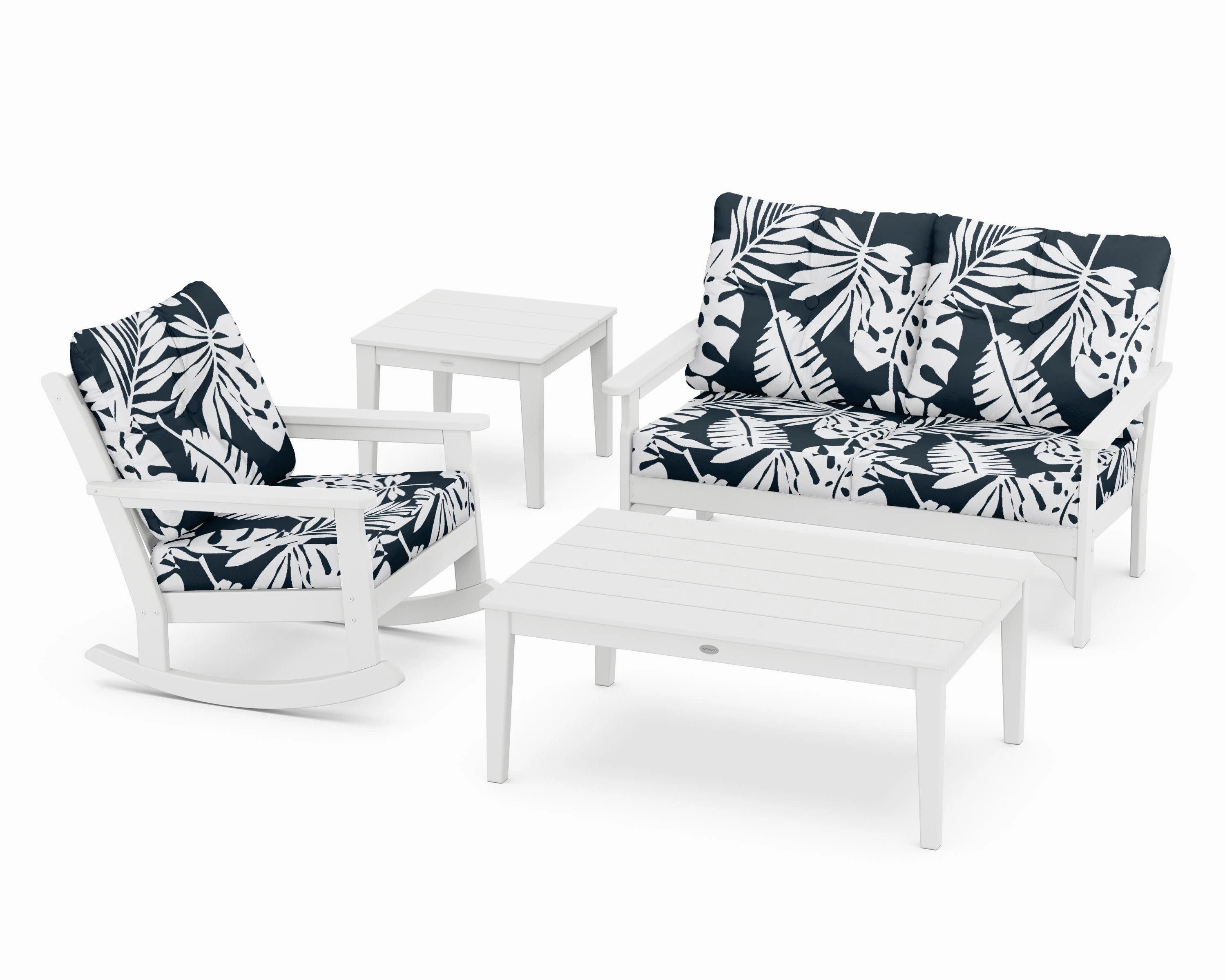Vineyard 4-Piece Deep Seating Rocker Set