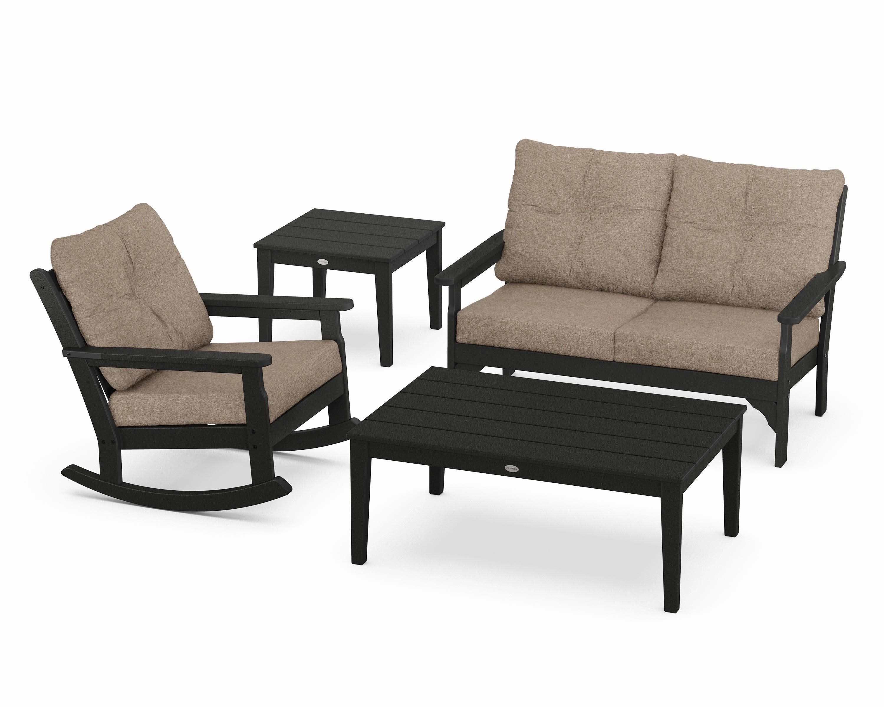 Vineyard 4-Piece Deep Seating Rocker Set