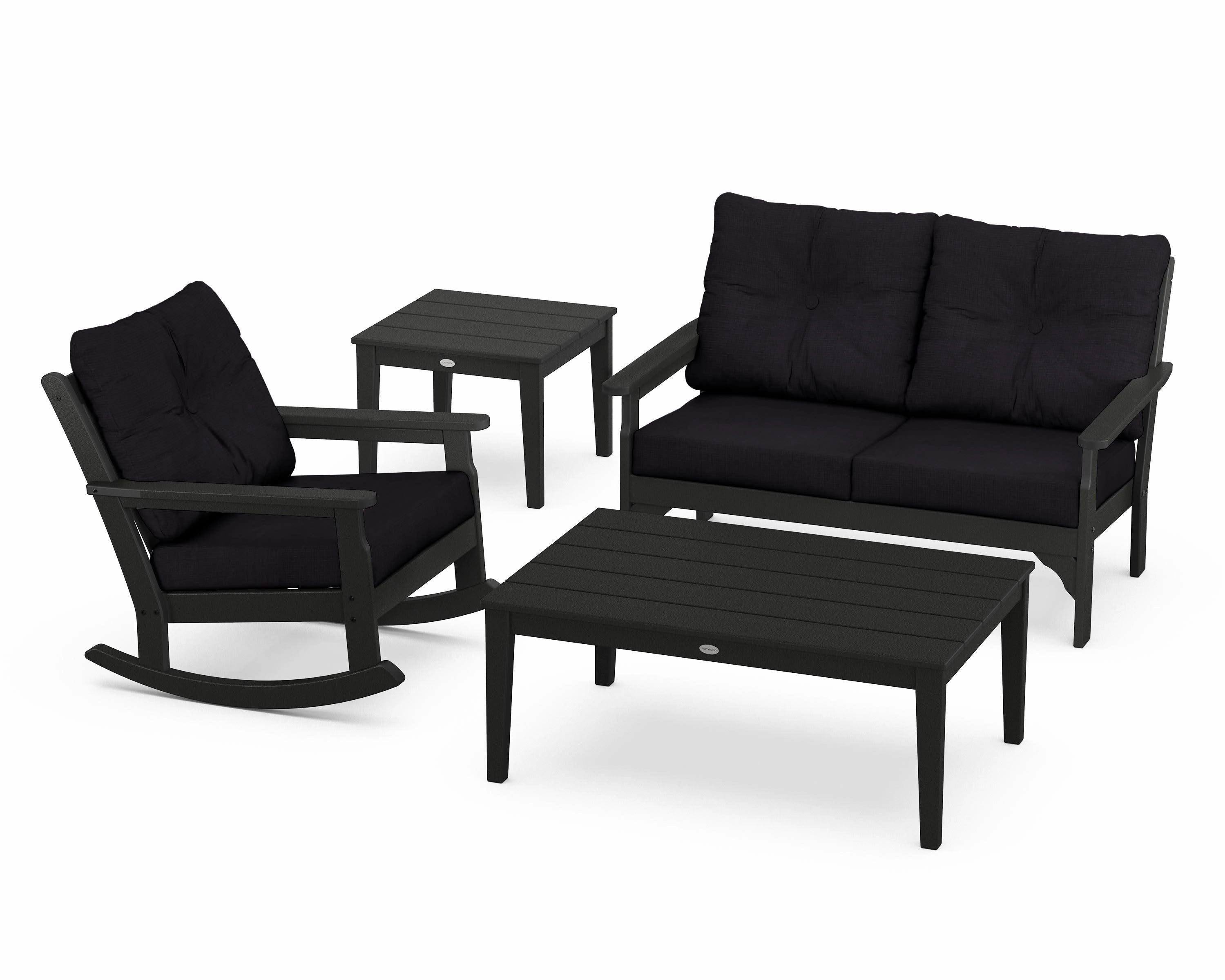 Vineyard 4-Piece Deep Seating Rocker Set