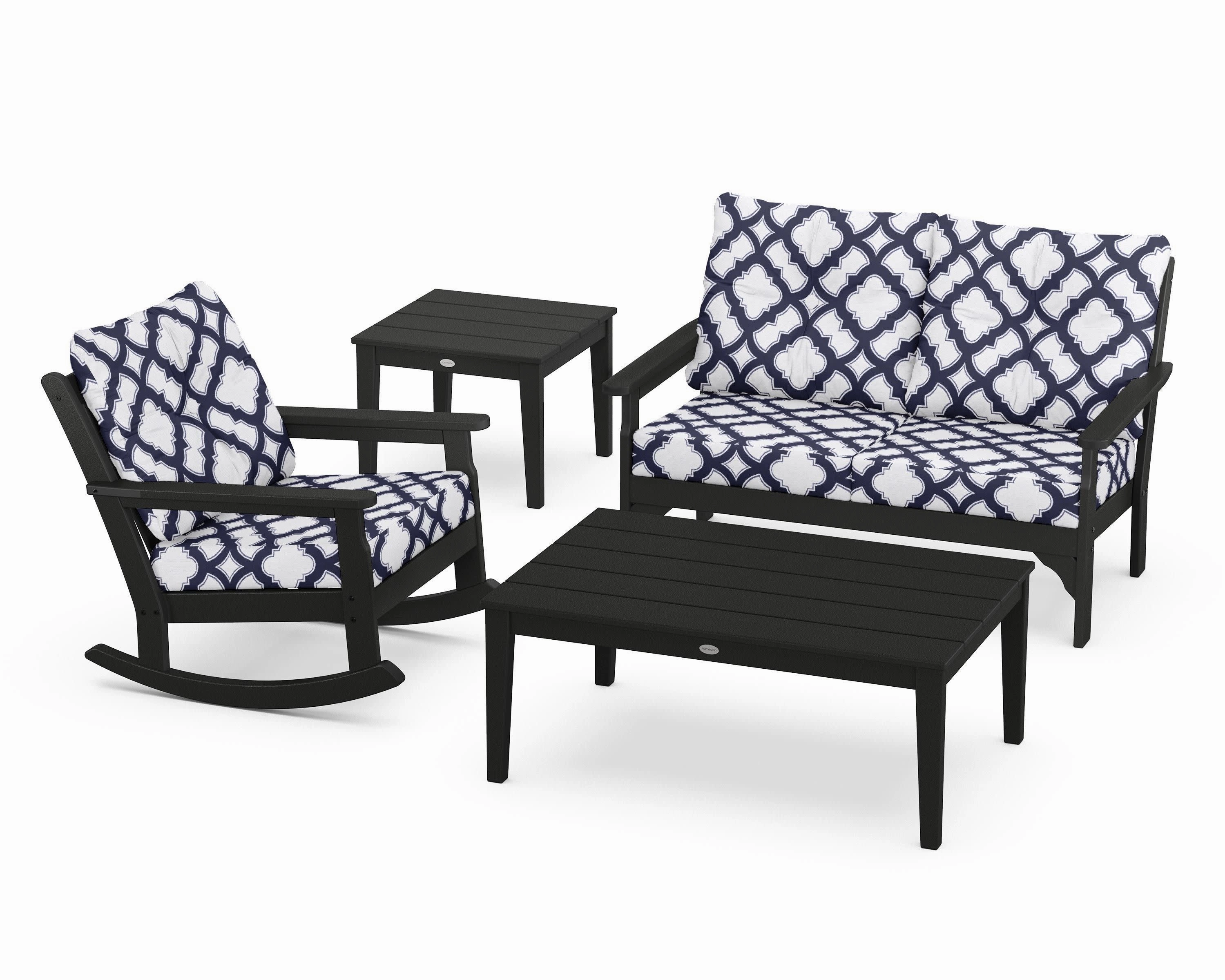Vineyard 4-Piece Deep Seating Rocker Set