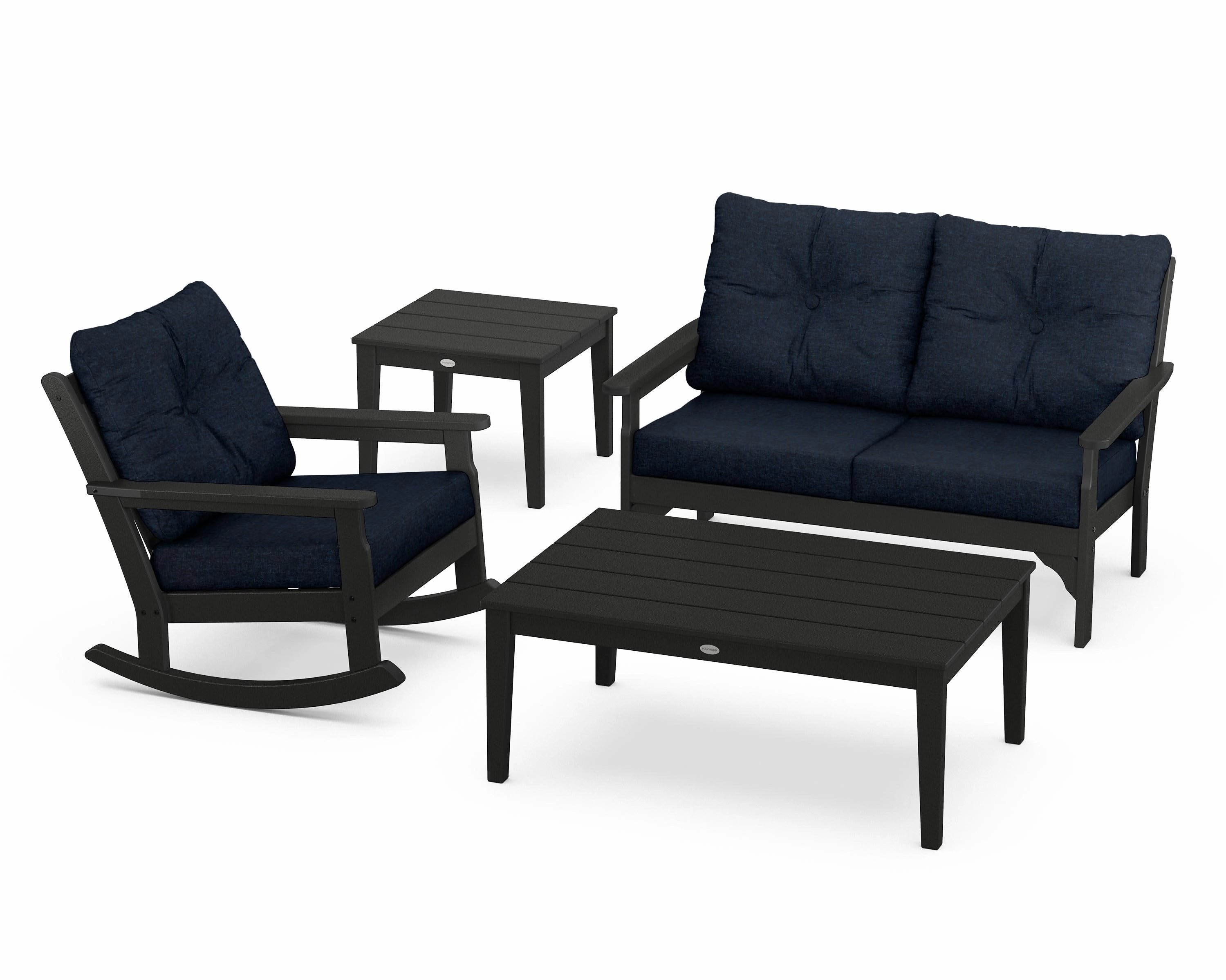 Vineyard 4-Piece Deep Seating Rocker Set