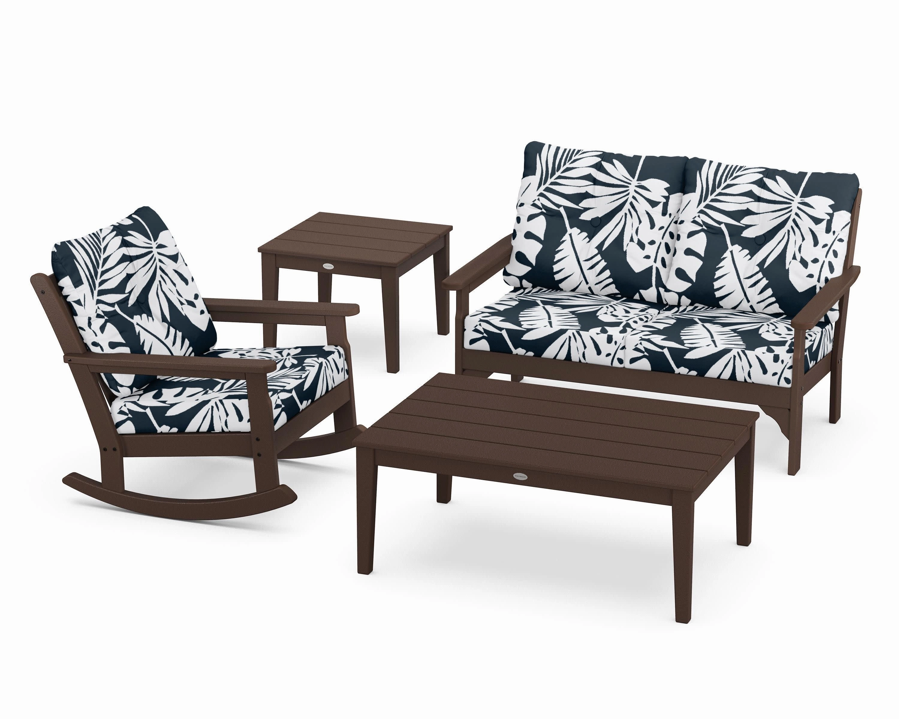 Vineyard 4-Piece Deep Seating Rocker Set
