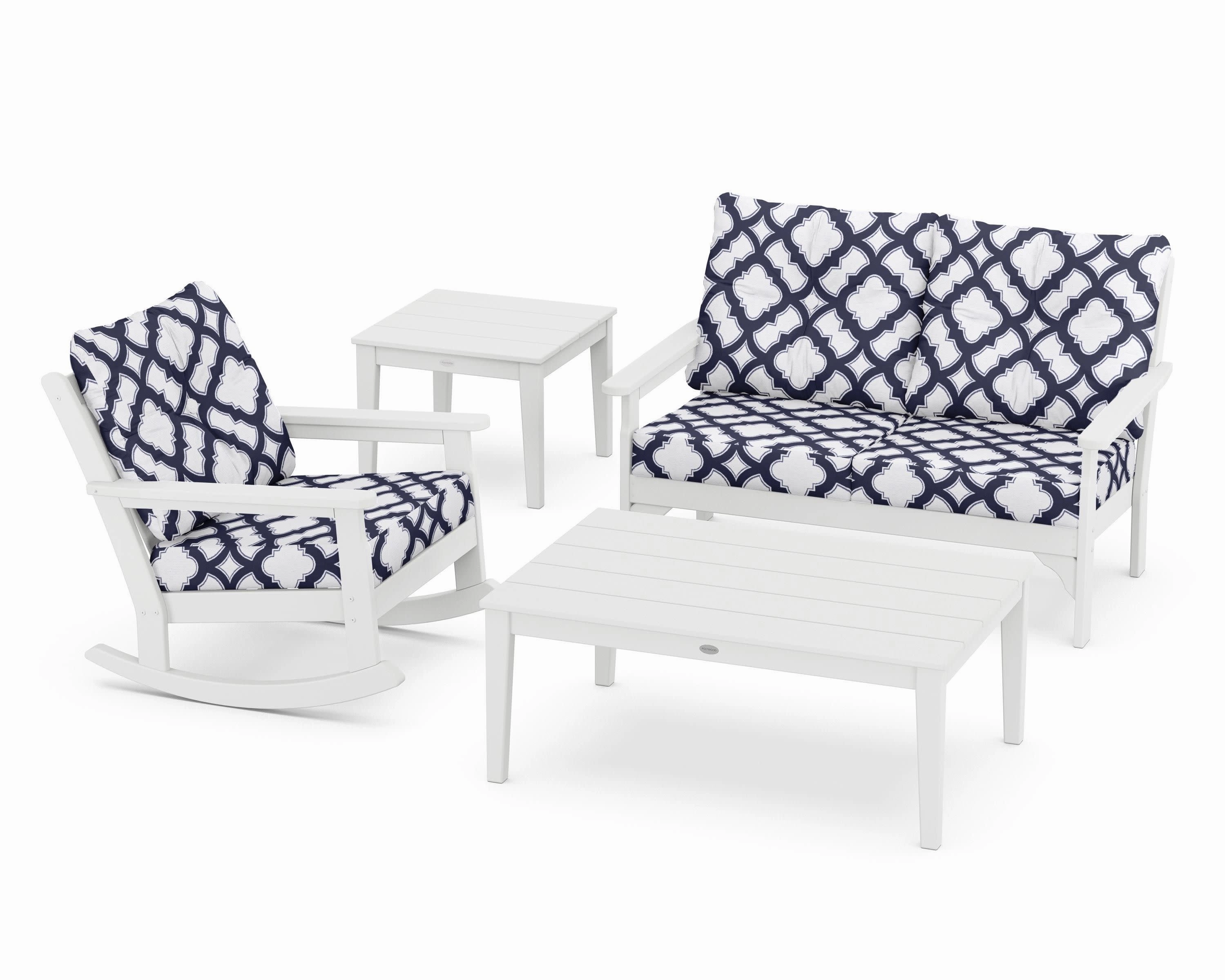 Vineyard 4-Piece Deep Seating Rocker Set