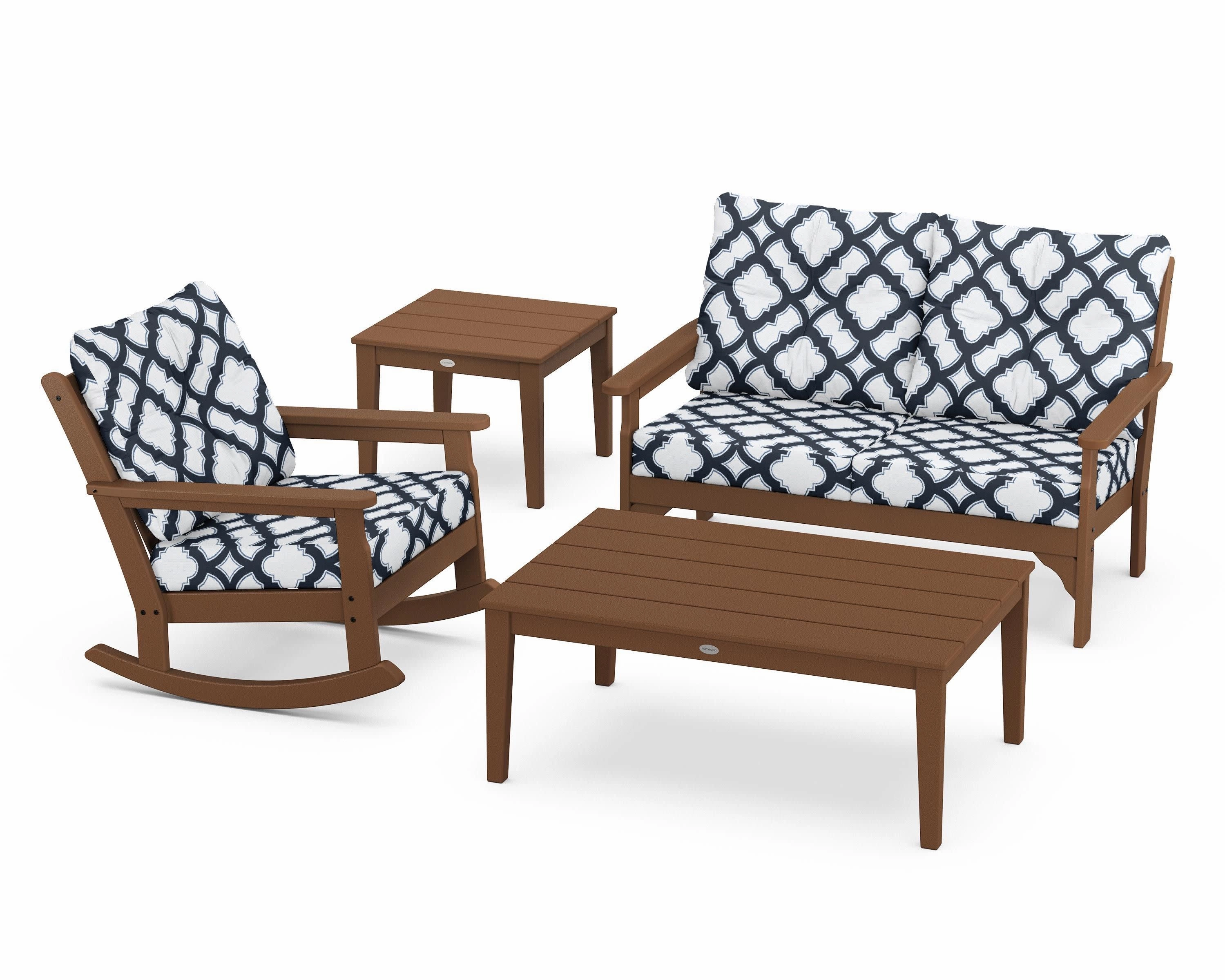 Vineyard 4-Piece Deep Seating Rocker Set