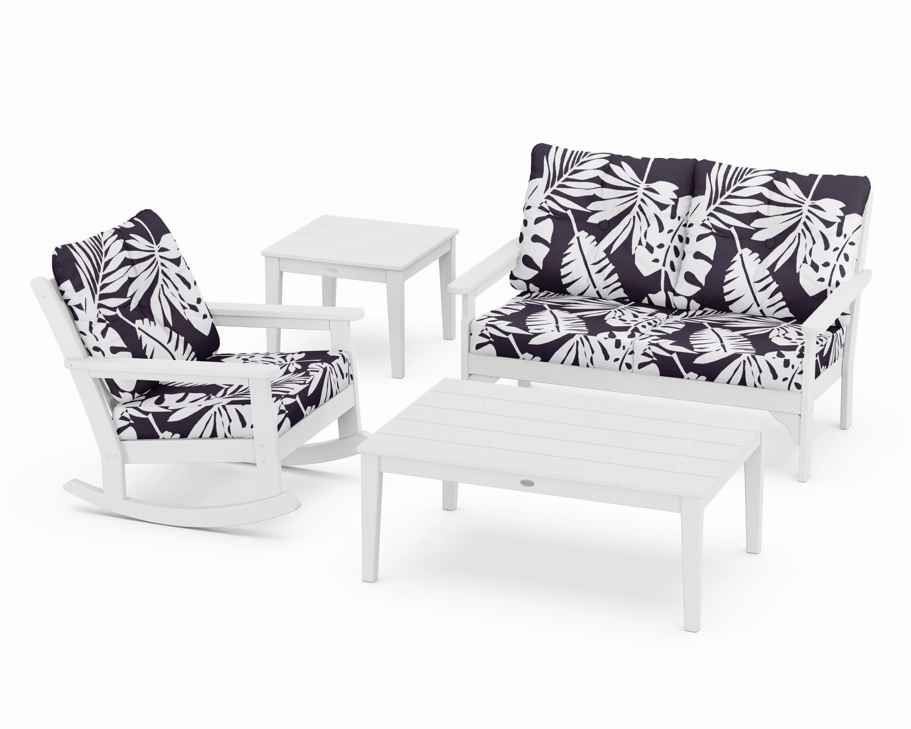 Vineyard 4-Piece Deep Seating Rocker Set