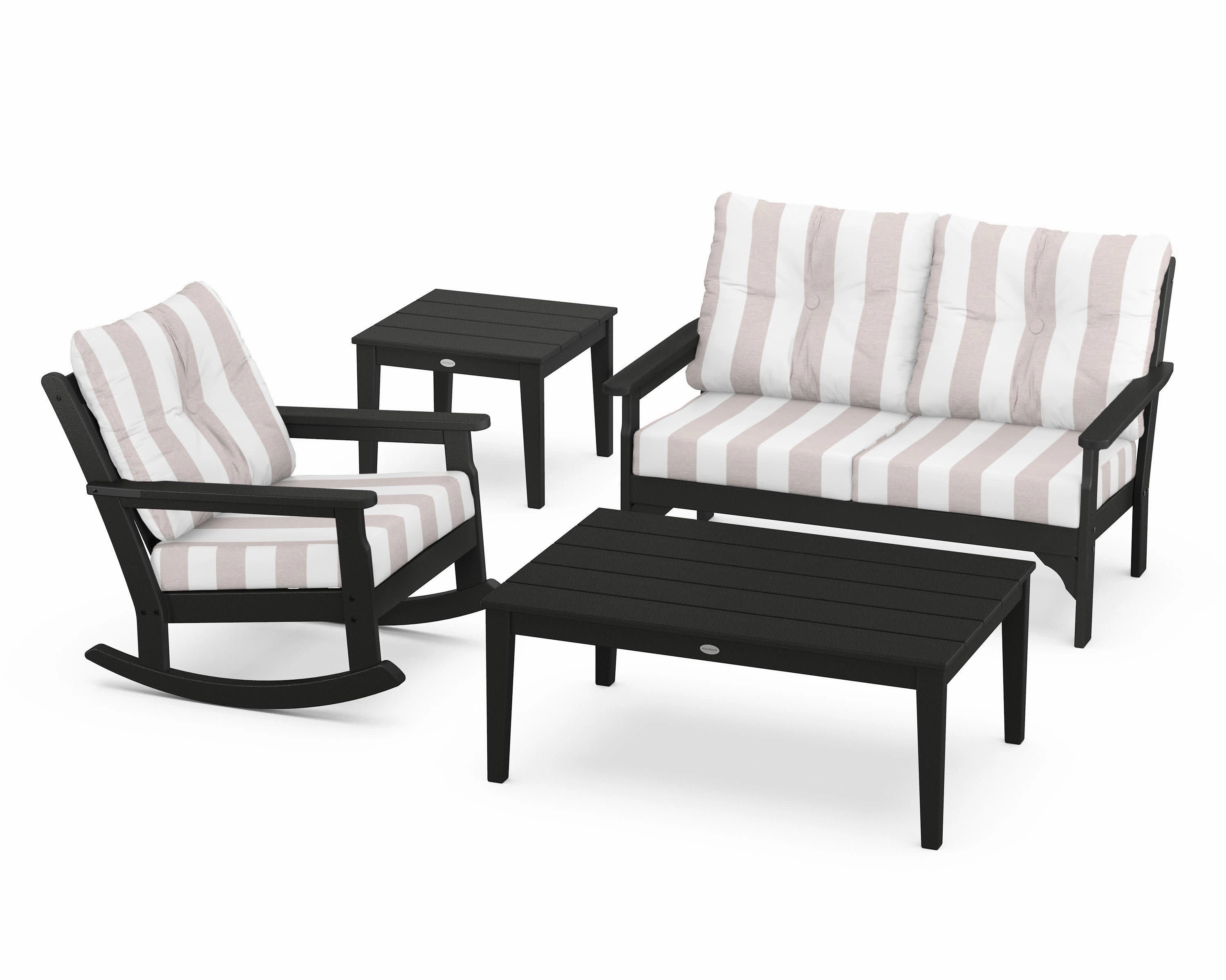 Vineyard 4-Piece Deep Seating Rocker Set