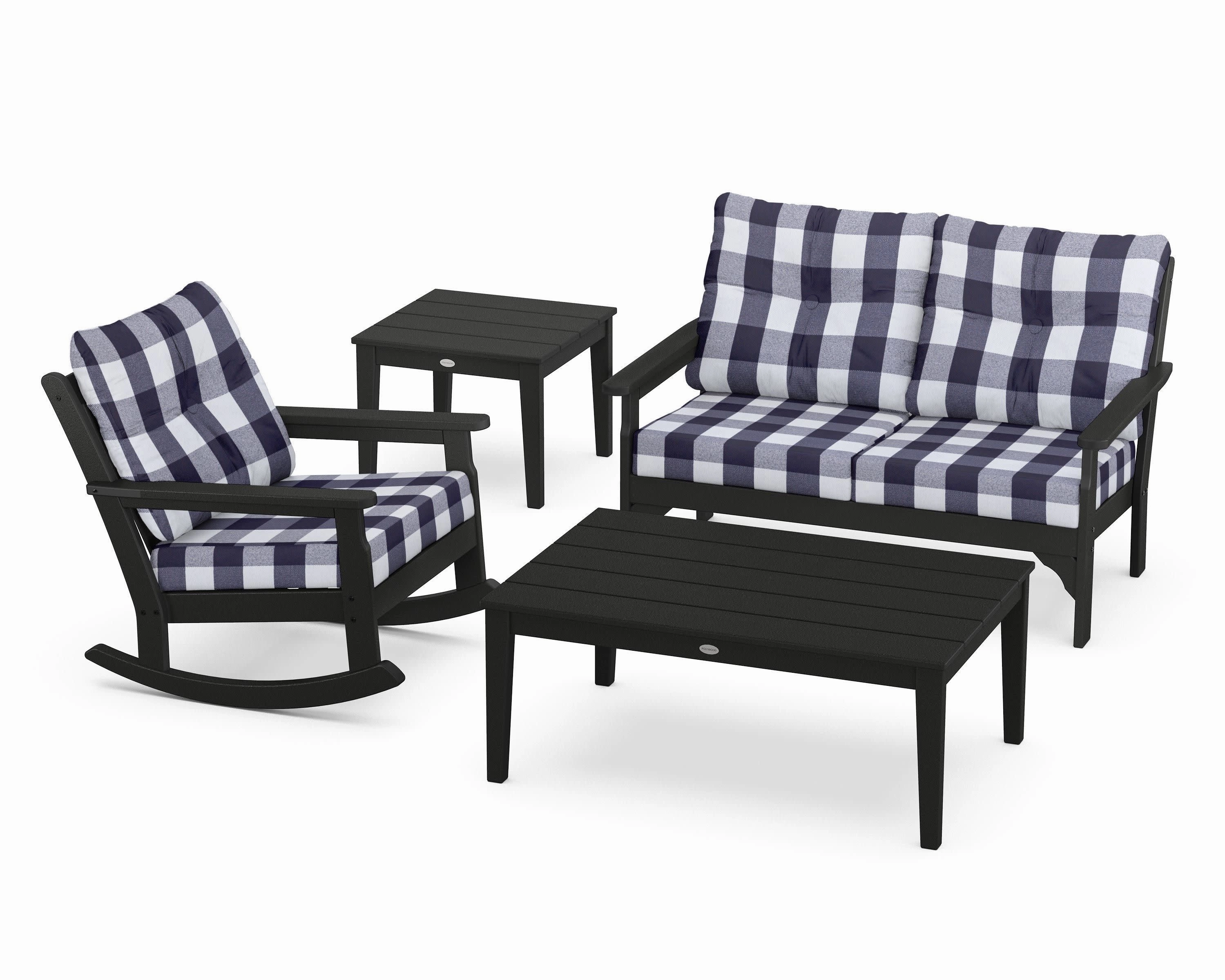 Vineyard 4-Piece Deep Seating Rocker Set