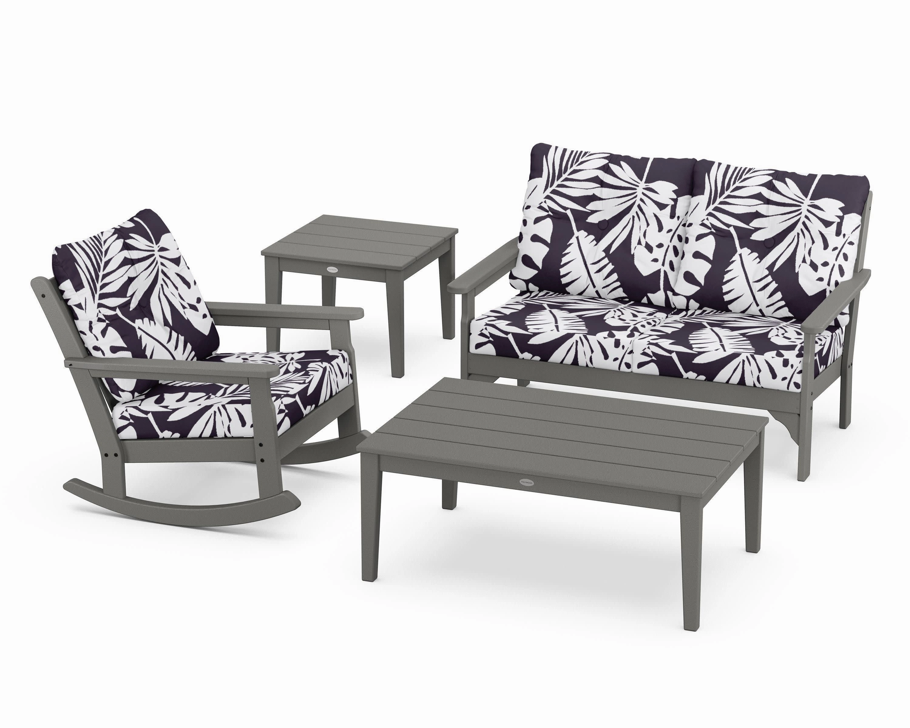 Vineyard 4-Piece Deep Seating Rocker Set