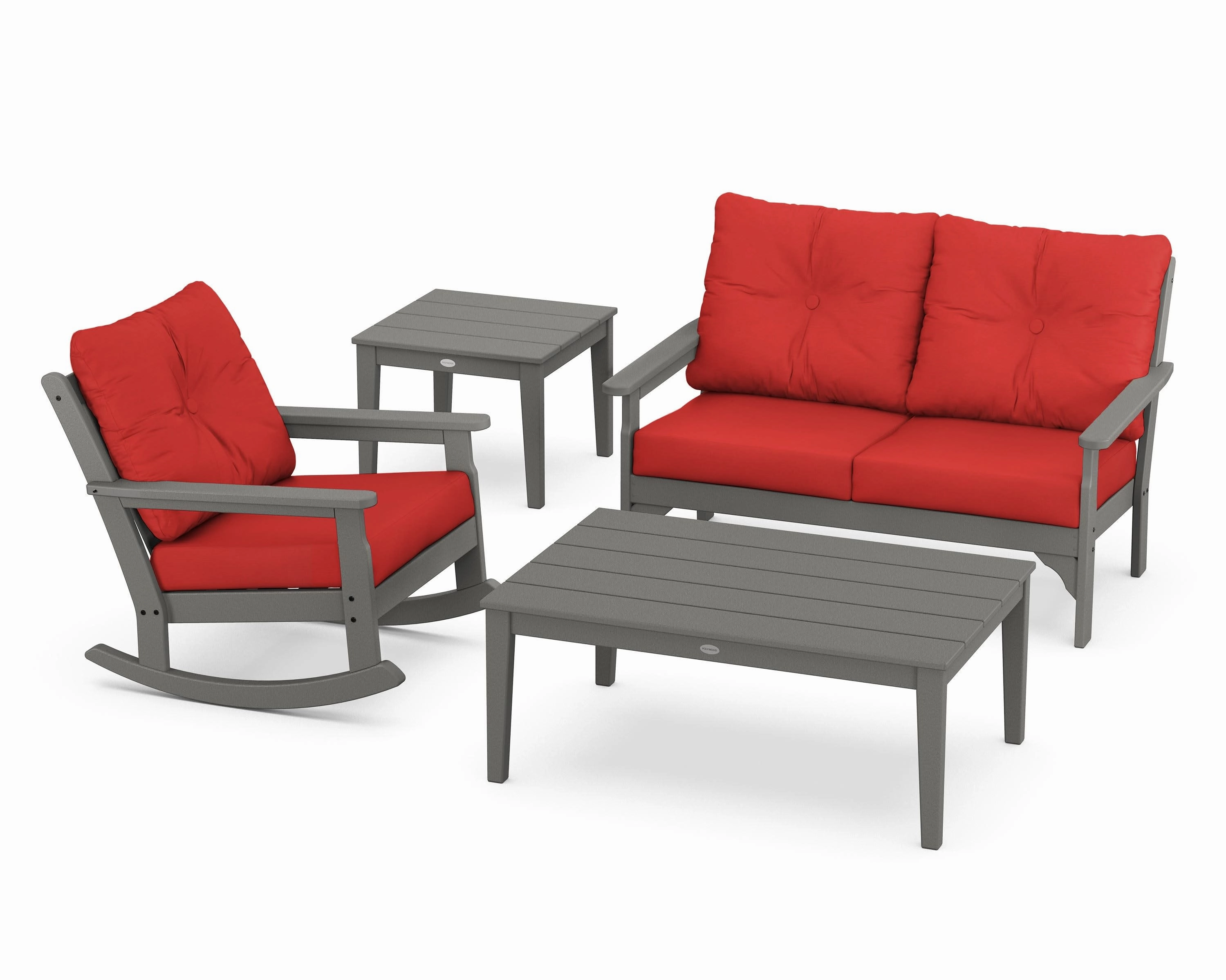 Vineyard 4-Piece Deep Seating Rocker Set