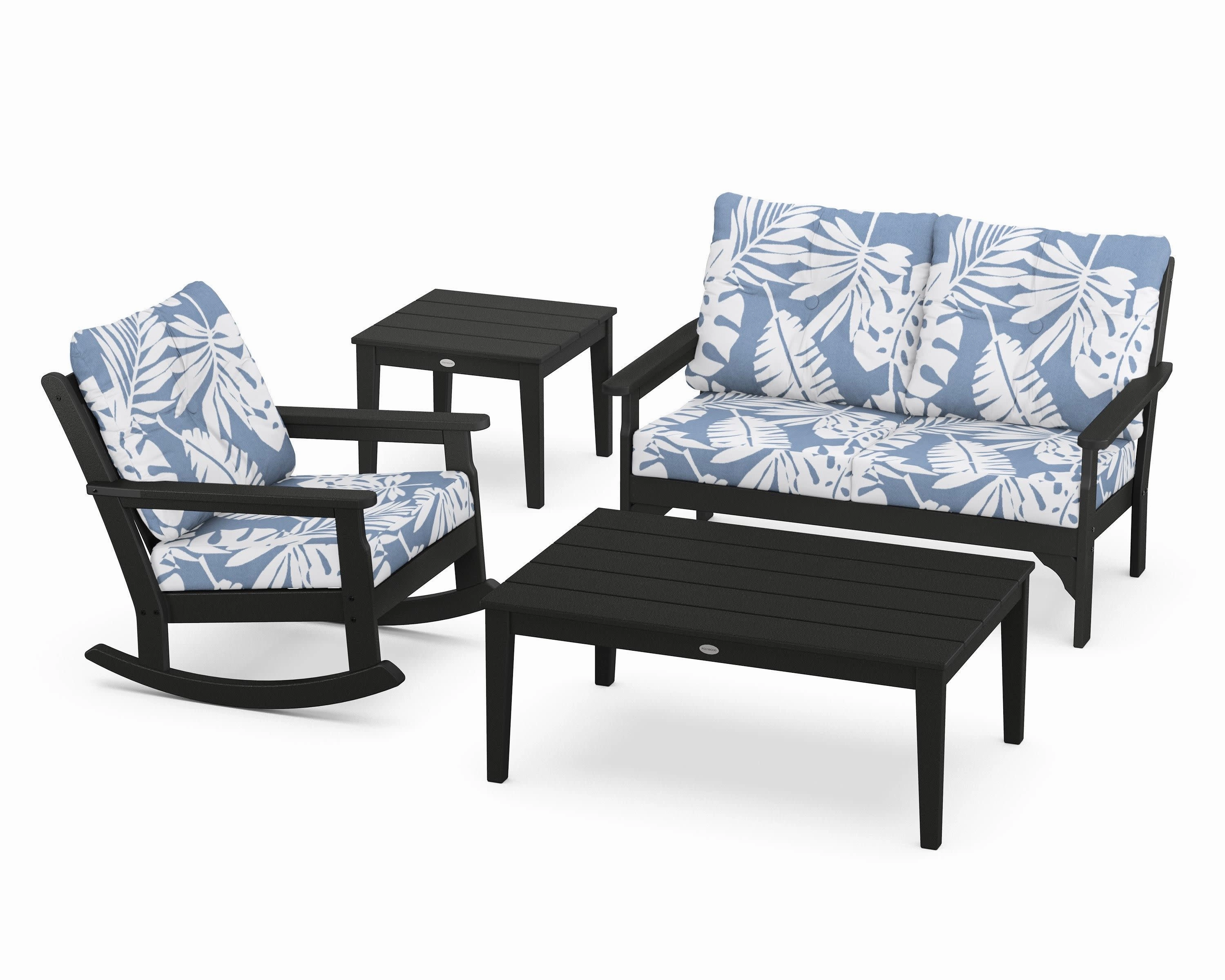 Vineyard 4-Piece Deep Seating Rocker Set