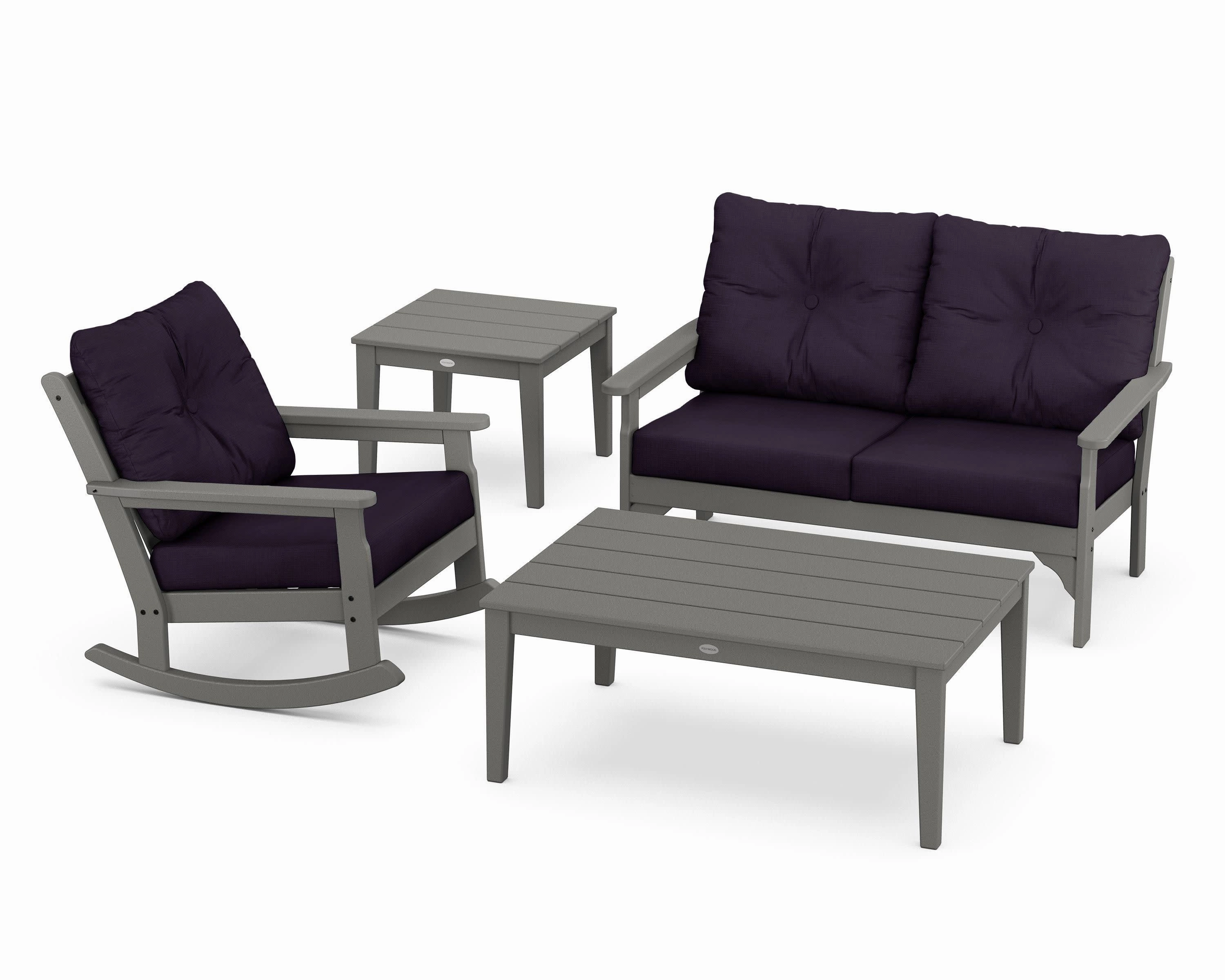 Vineyard 4-Piece Deep Seating Rocker Set