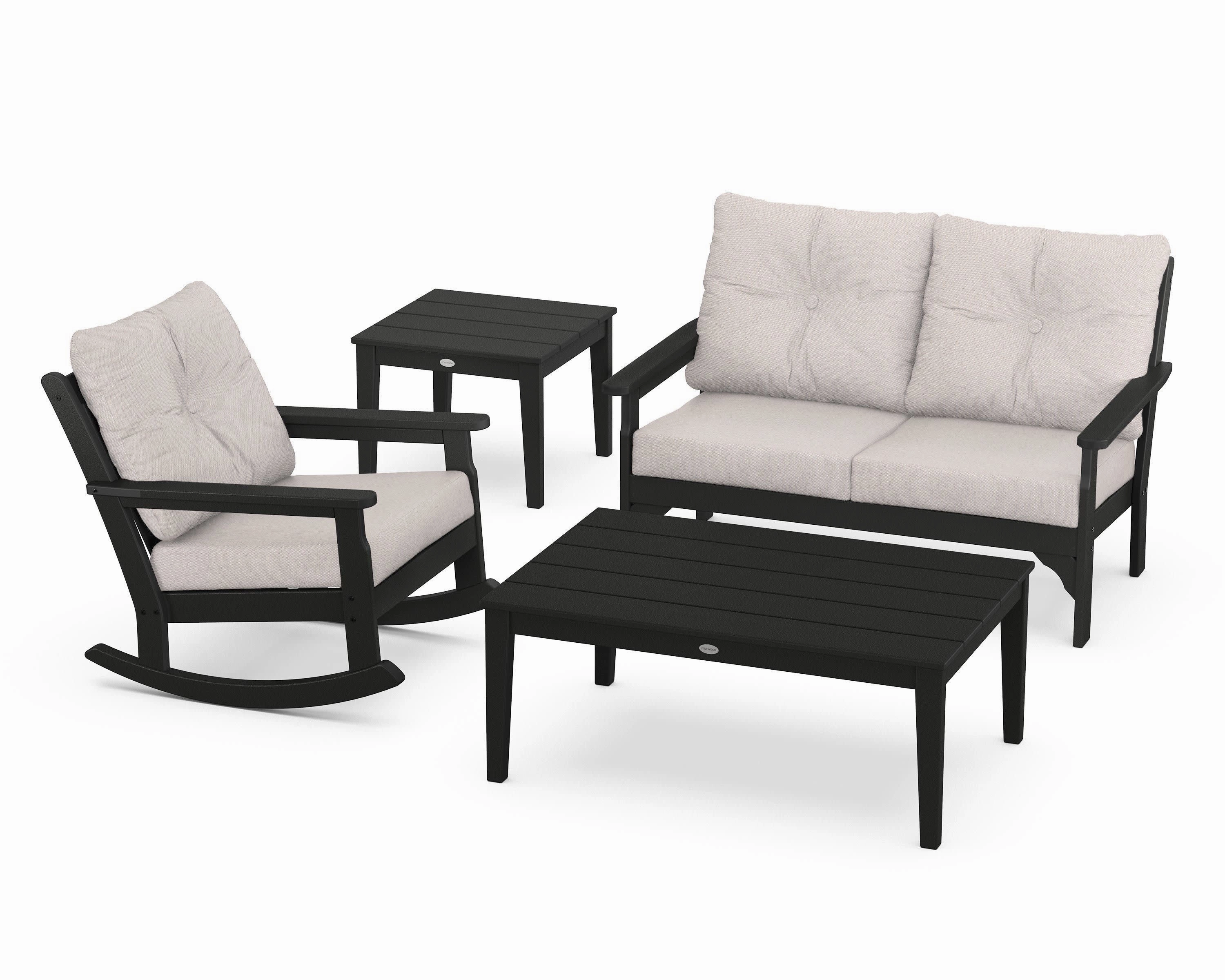 Vineyard 4-Piece Deep Seating Rocker Set