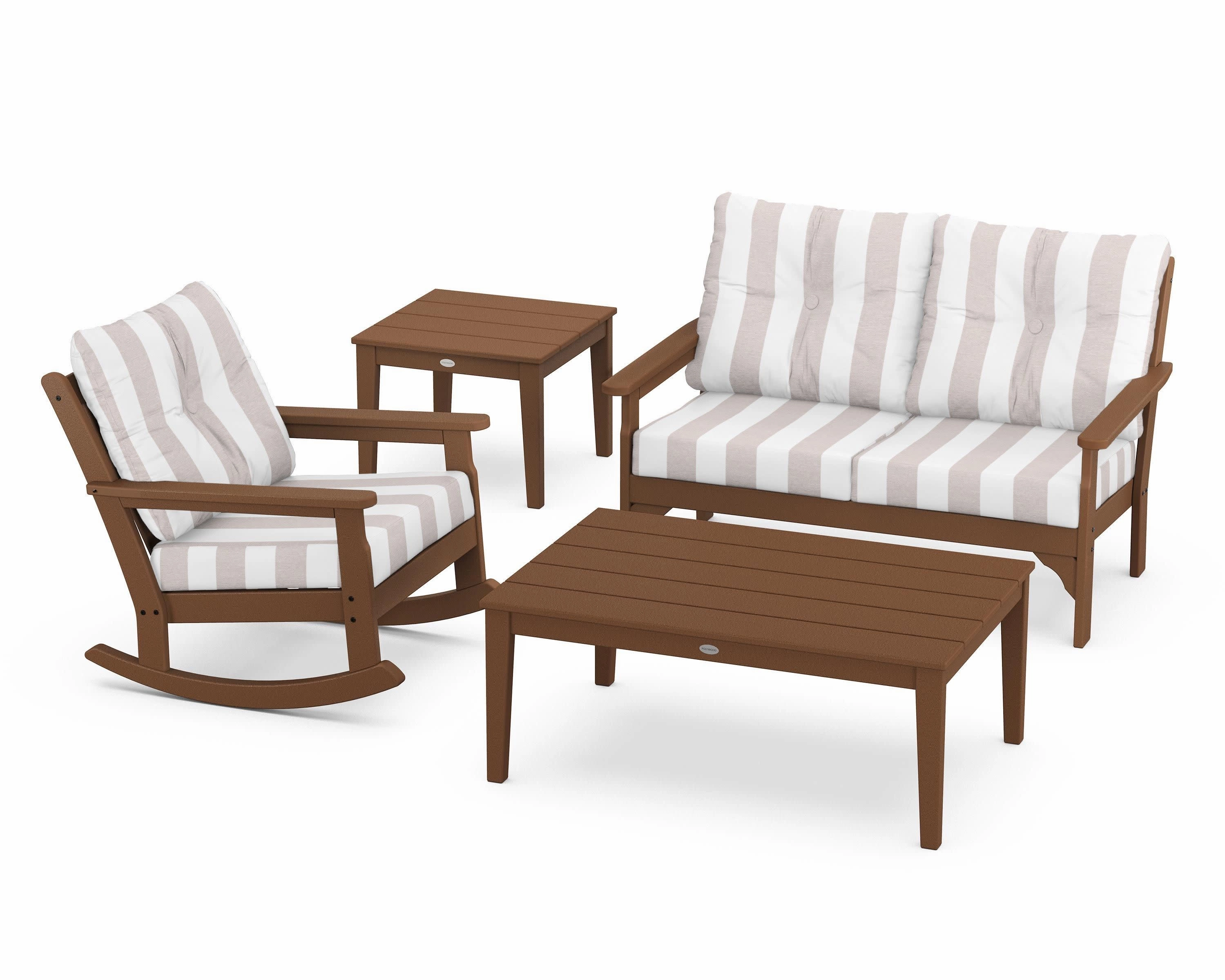 Vineyard 4-Piece Deep Seating Rocker Set