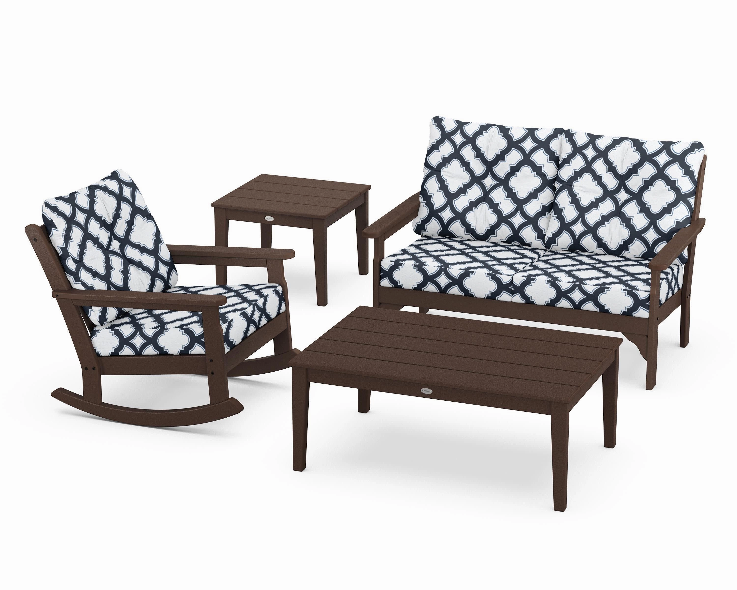Vineyard 4-Piece Deep Seating Rocker Set