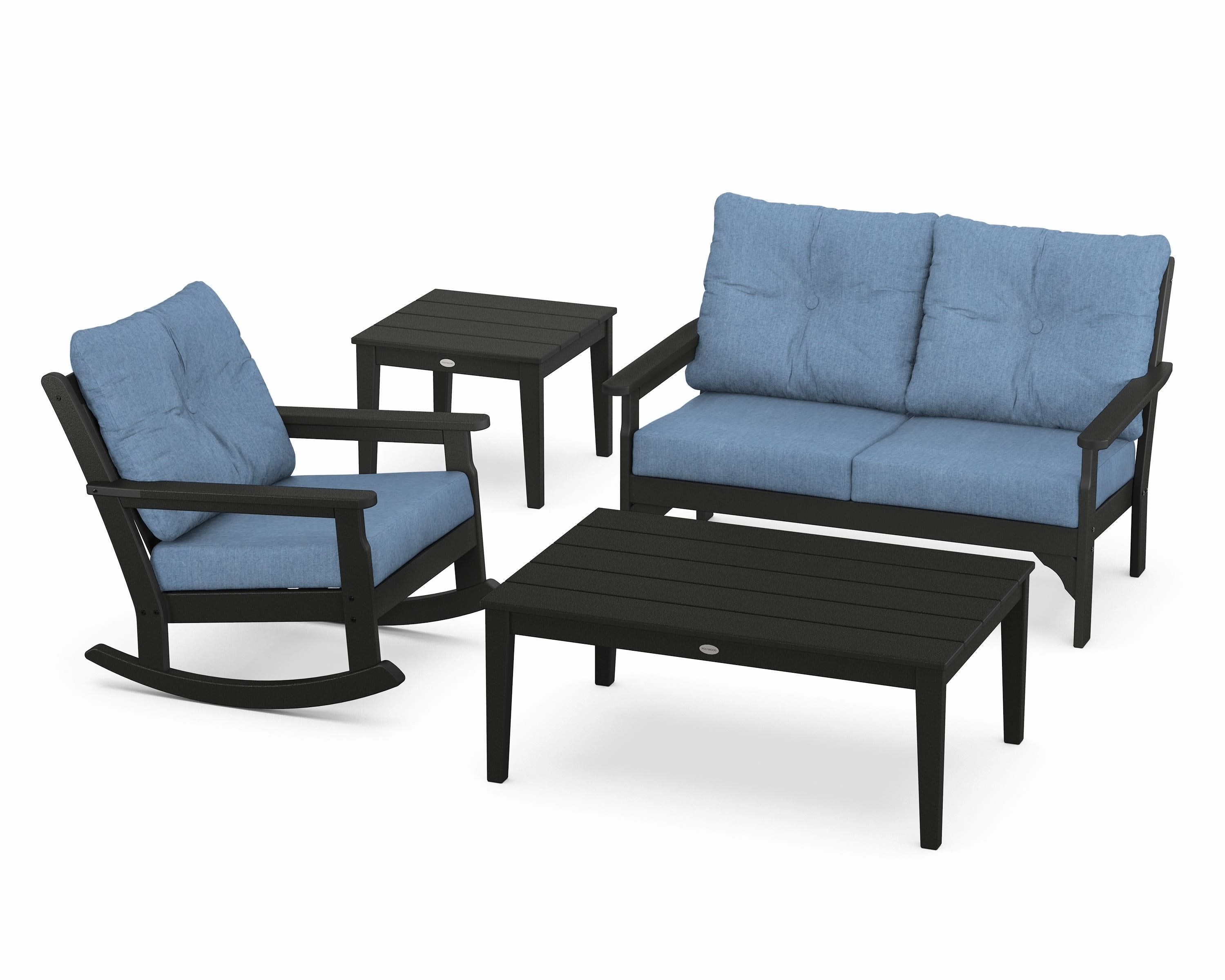 Vineyard 4-Piece Deep Seating Rocker Set