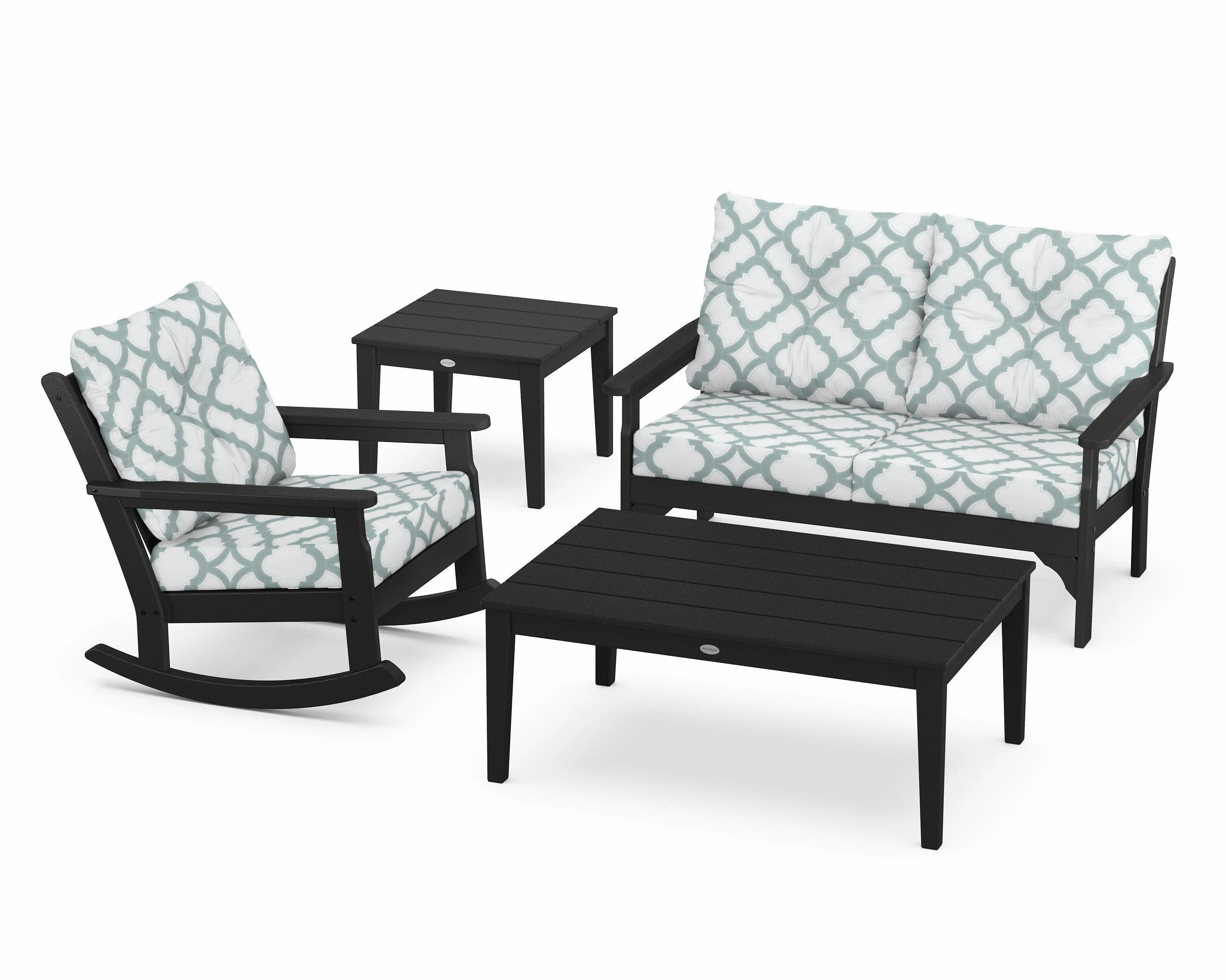 Vineyard 4-Piece Deep Seating Rocker Set
