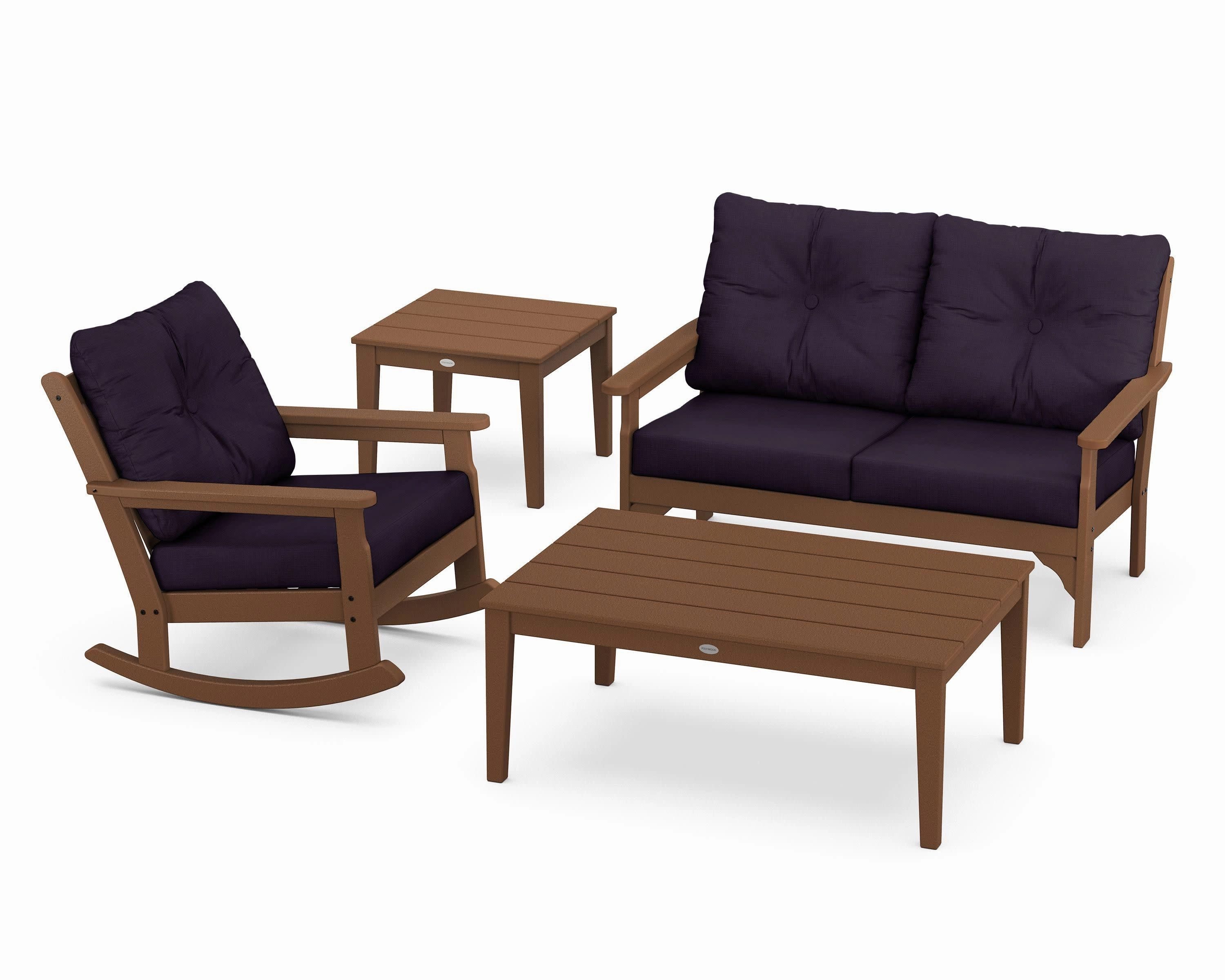 Vineyard 4-Piece Deep Seating Rocker Set