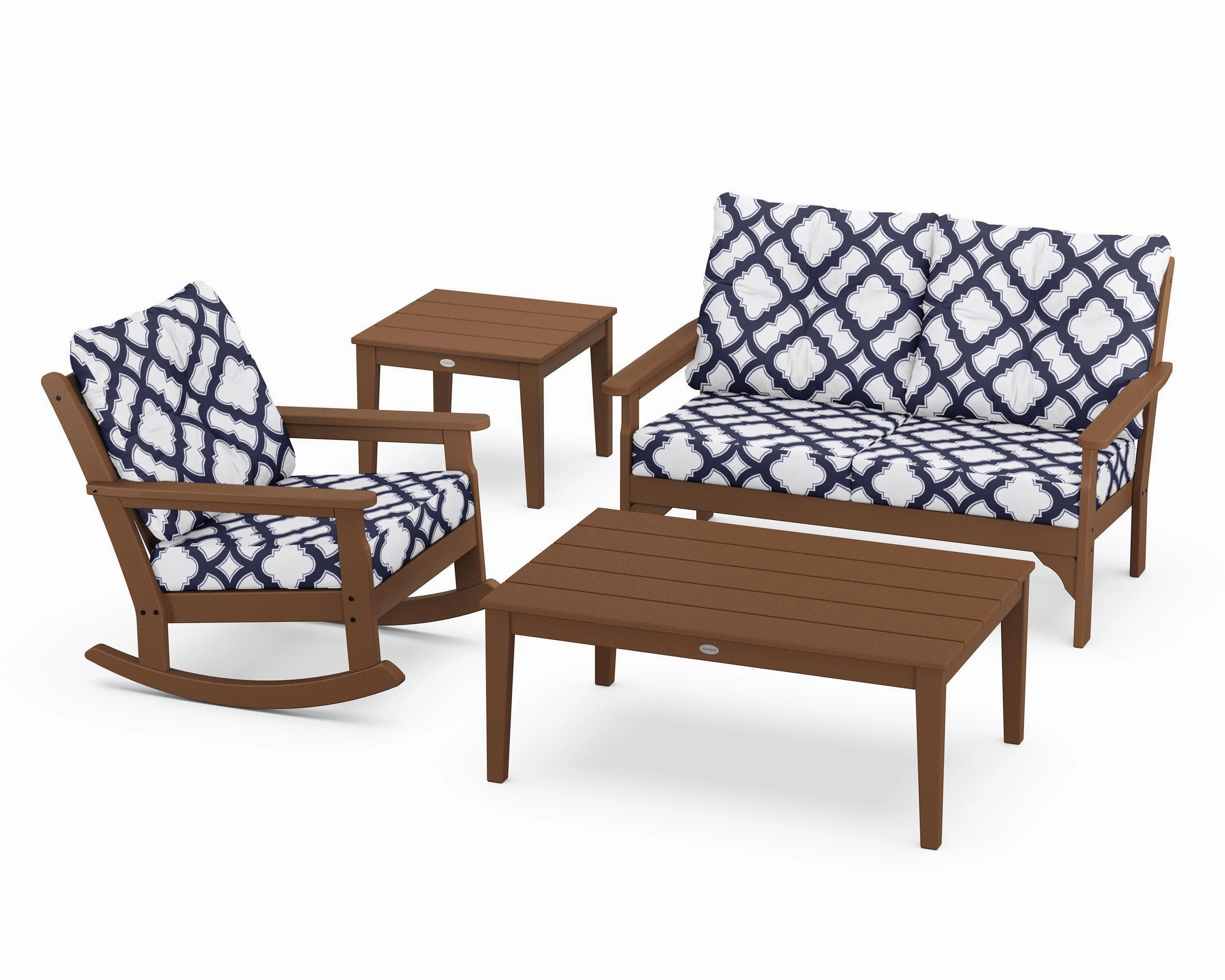 Vineyard 4-Piece Deep Seating Rocker Set