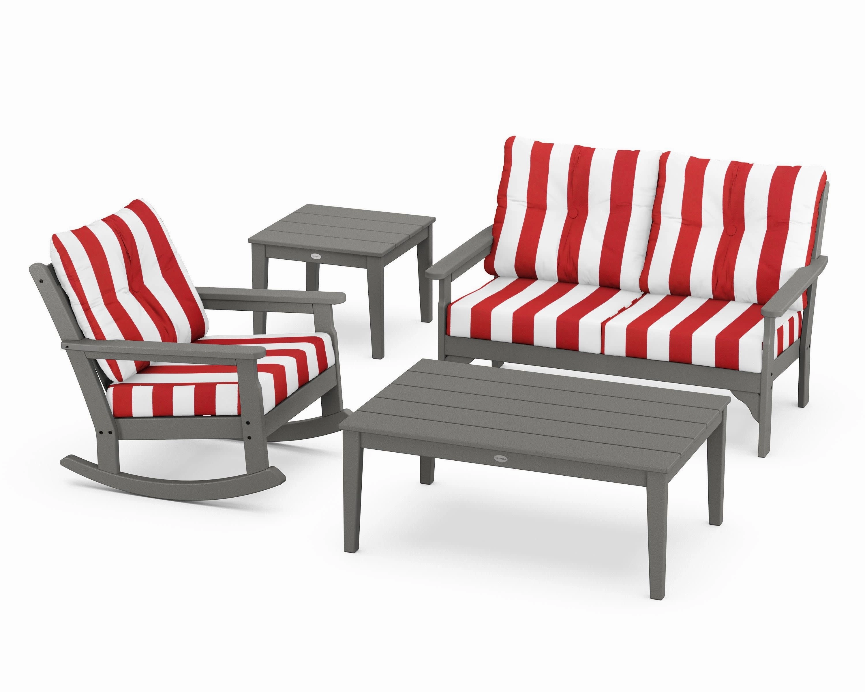 Vineyard 4-Piece Deep Seating Rocker Set