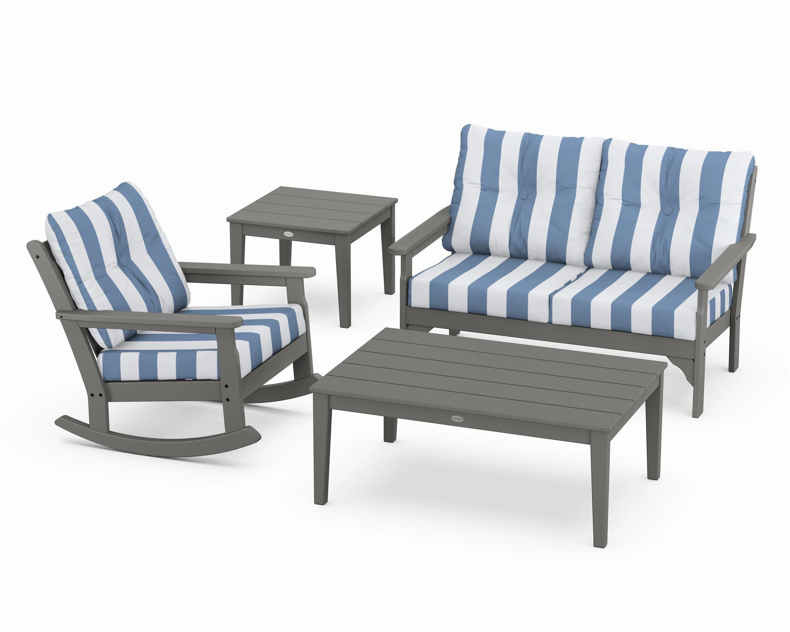 Vineyard 4-Piece Deep Seating Rocker Set