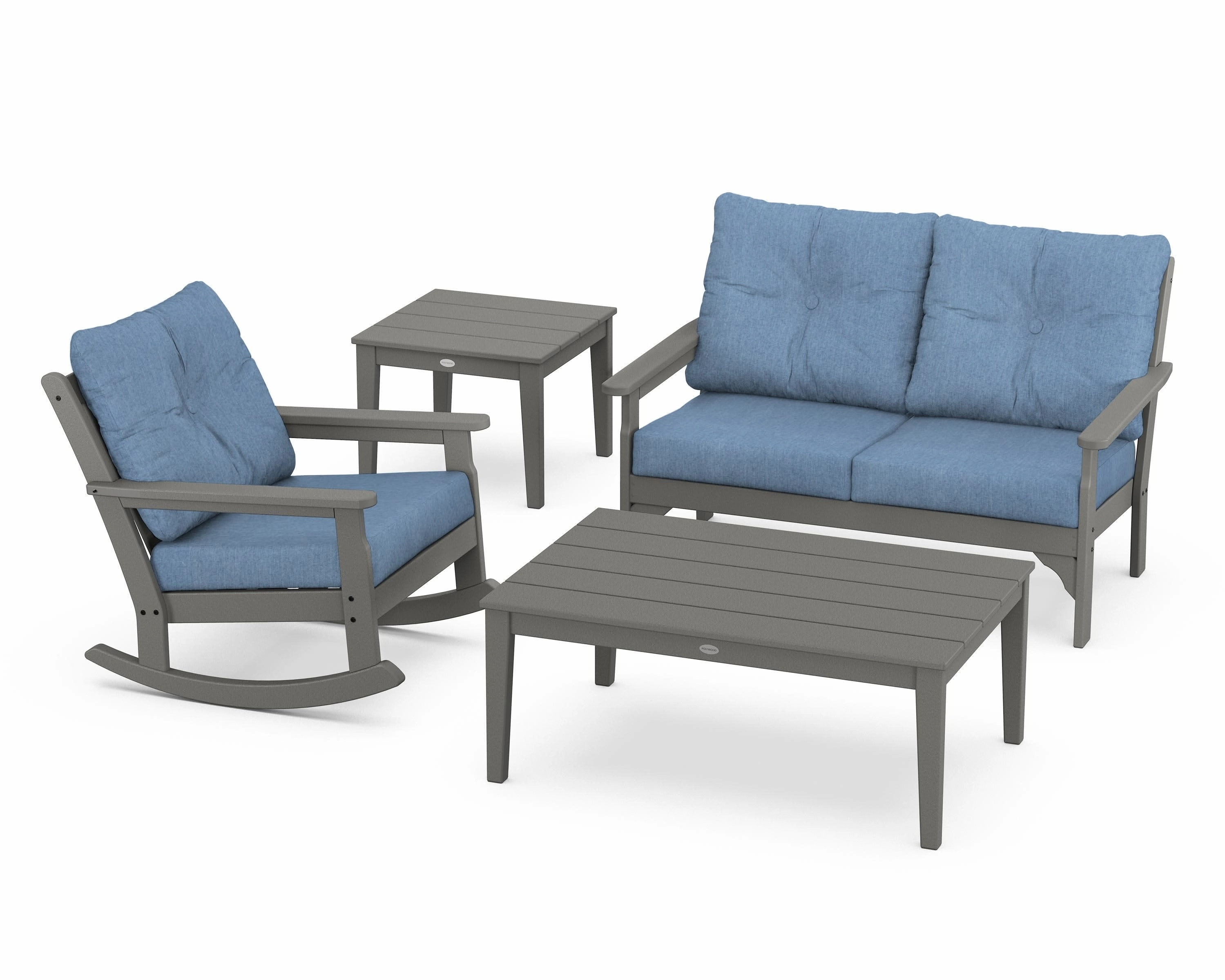 Vineyard 4-Piece Deep Seating Rocker Set