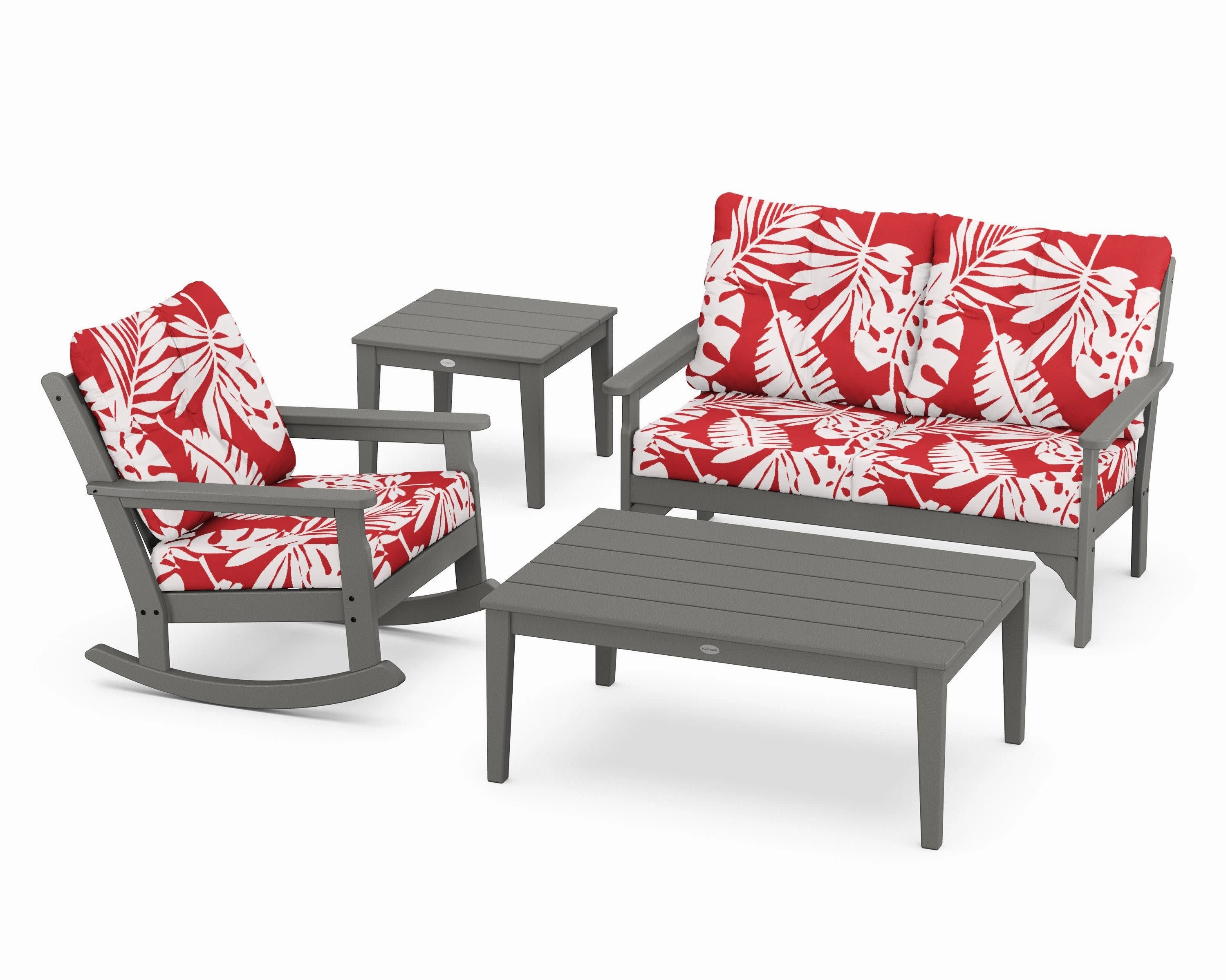 Vineyard 4-Piece Deep Seating Rocker Set
