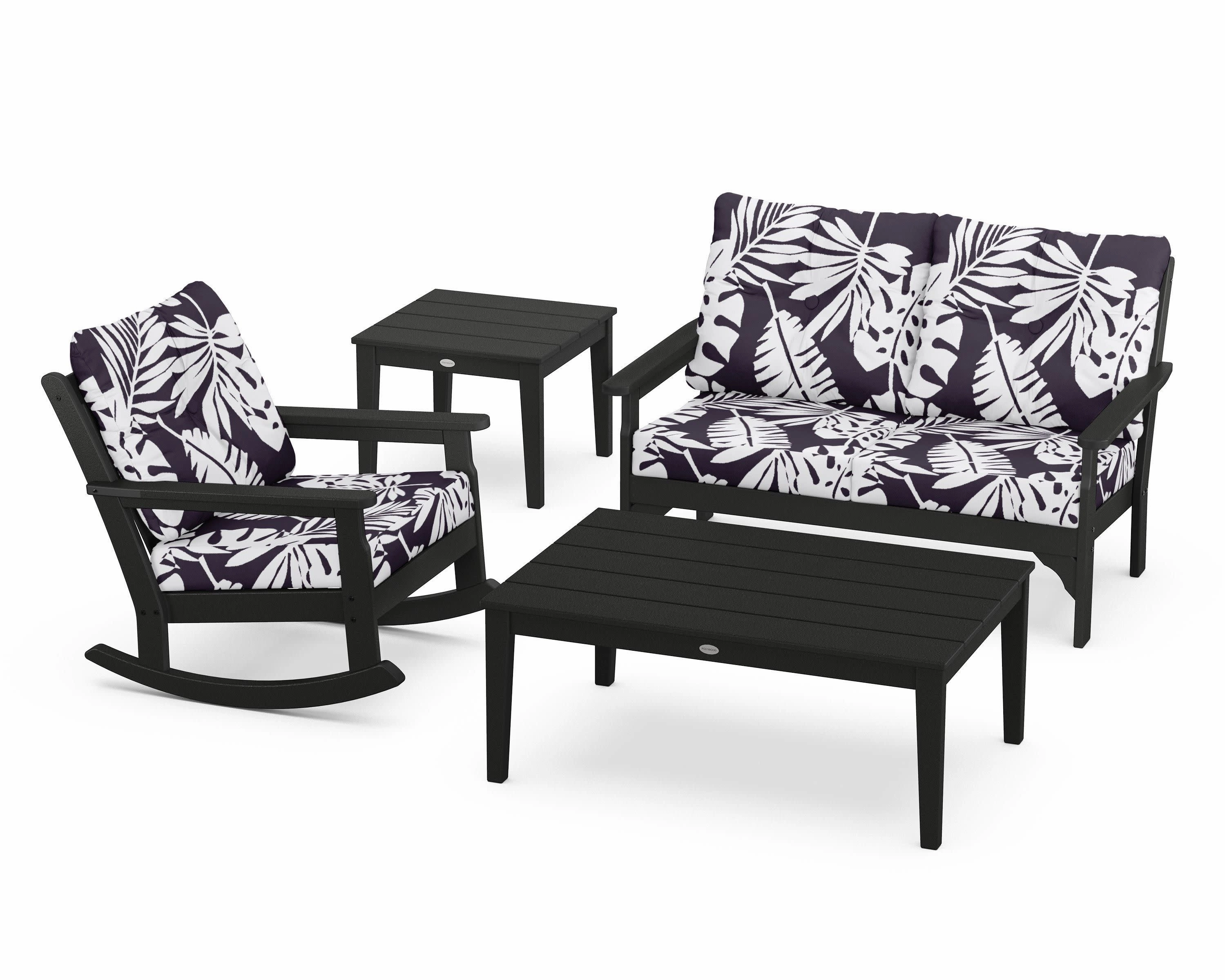 Vineyard 4-Piece Deep Seating Rocker Set