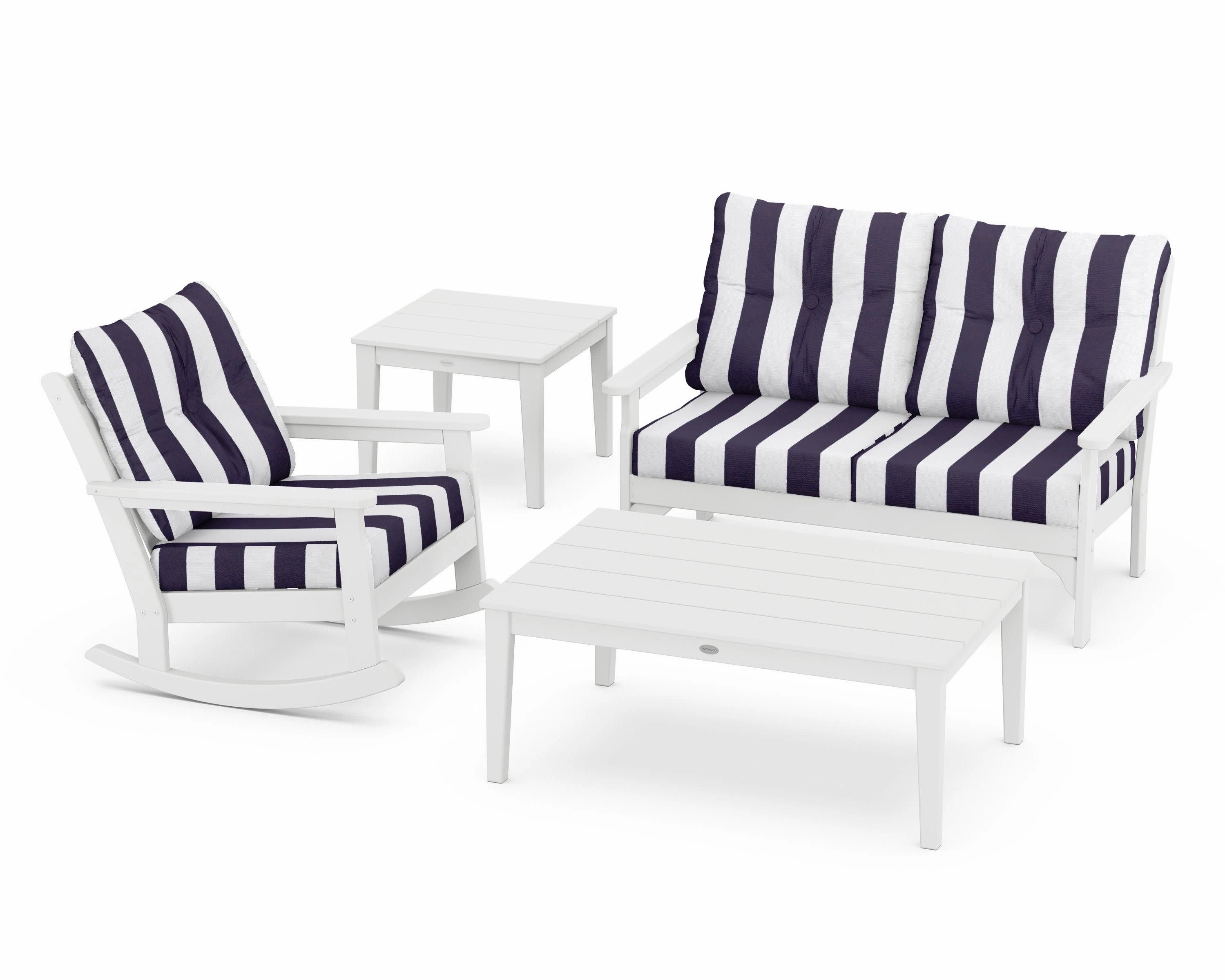 Vineyard 4-Piece Deep Seating Rocker Set