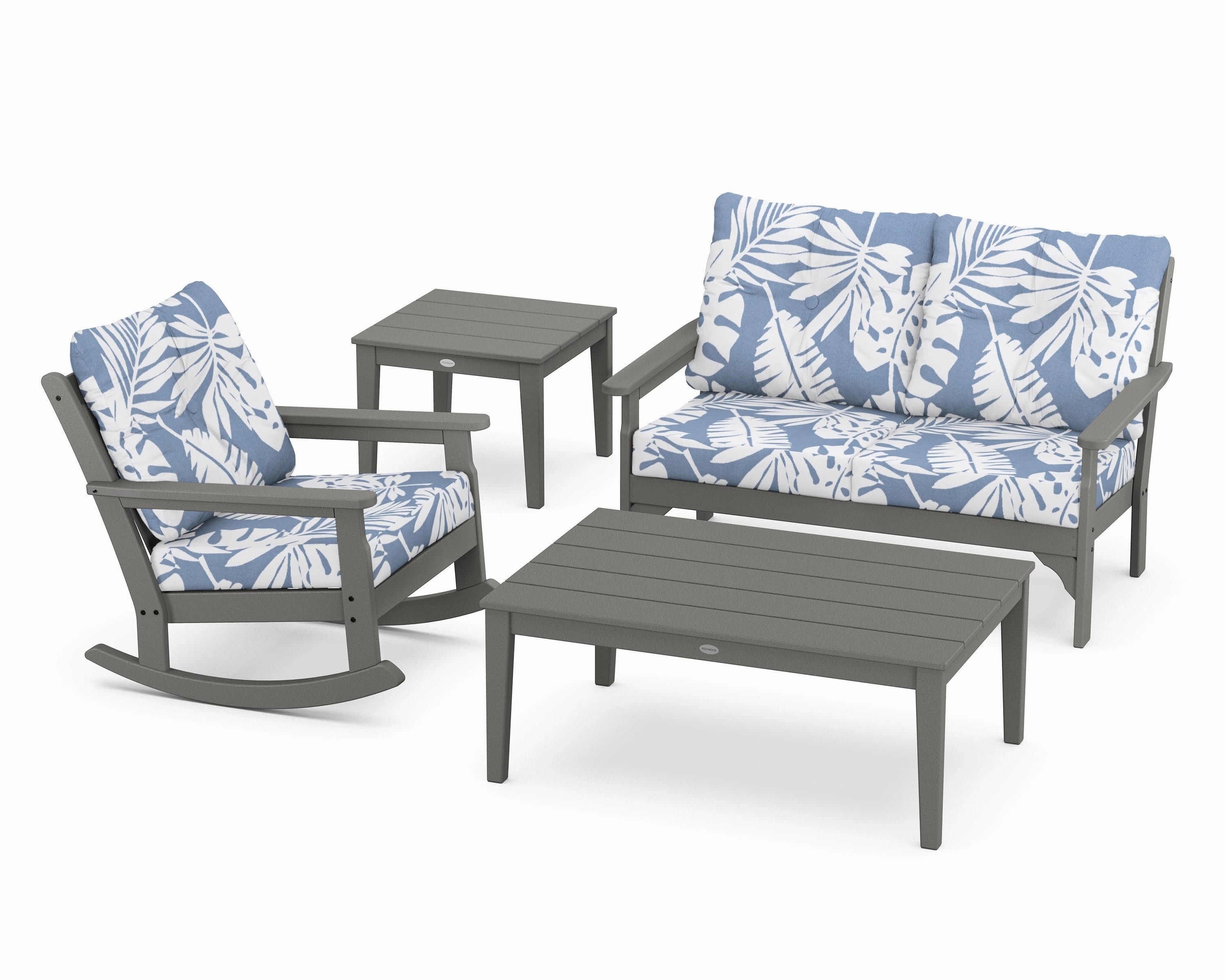 Vineyard 4-Piece Deep Seating Rocker Set