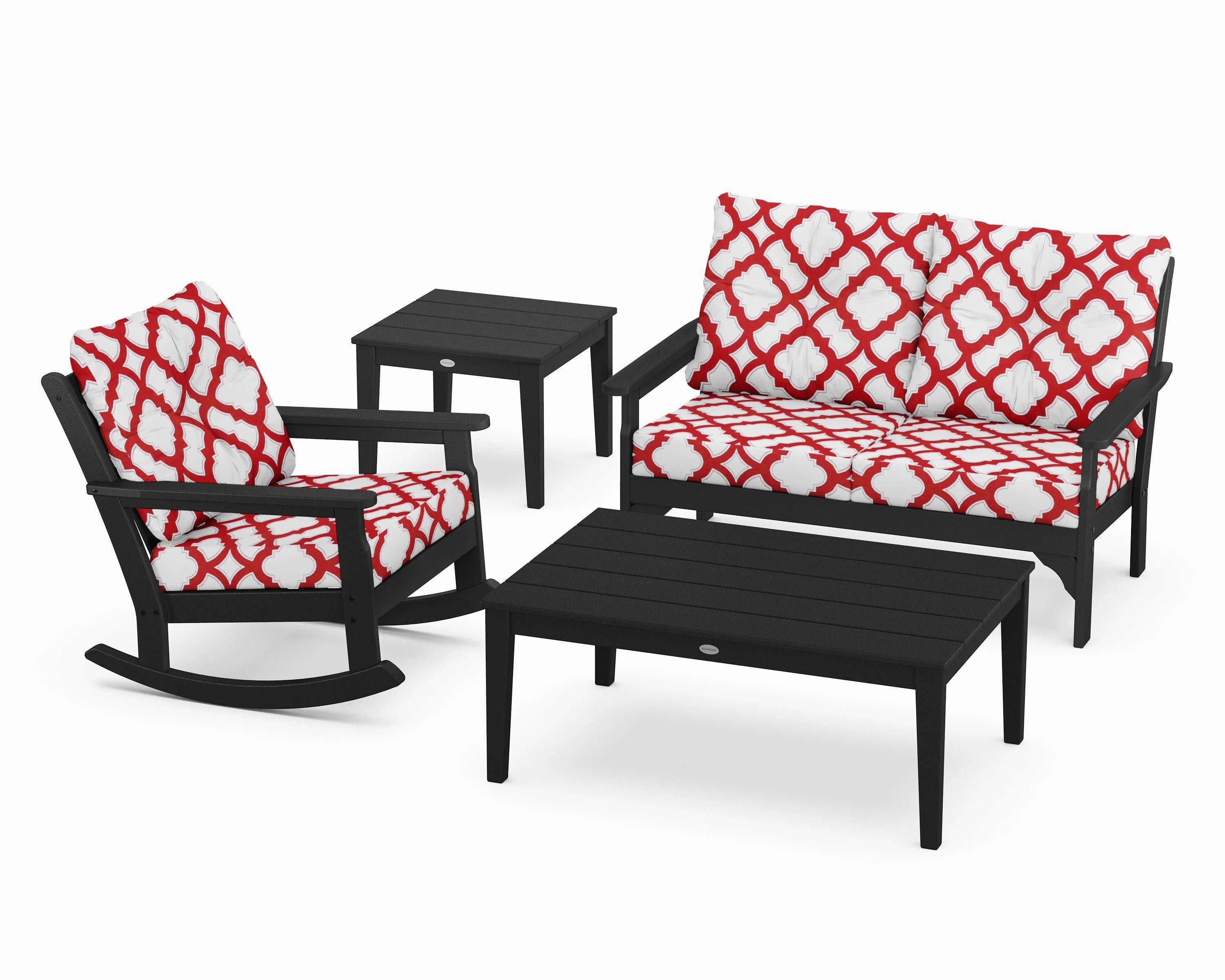 Vineyard 4-Piece Deep Seating Rocker Set
