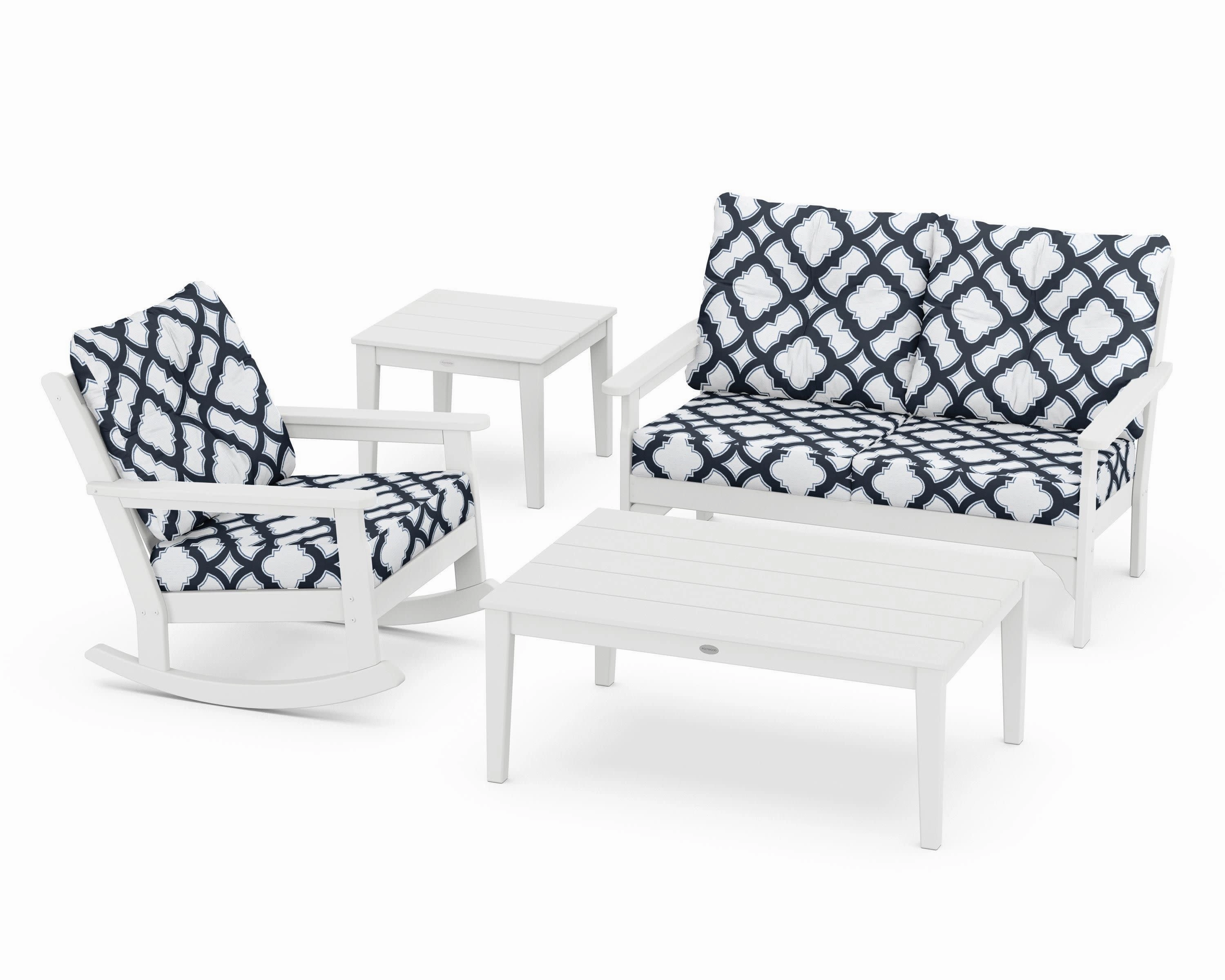 Vineyard 4-Piece Deep Seating Rocker Set