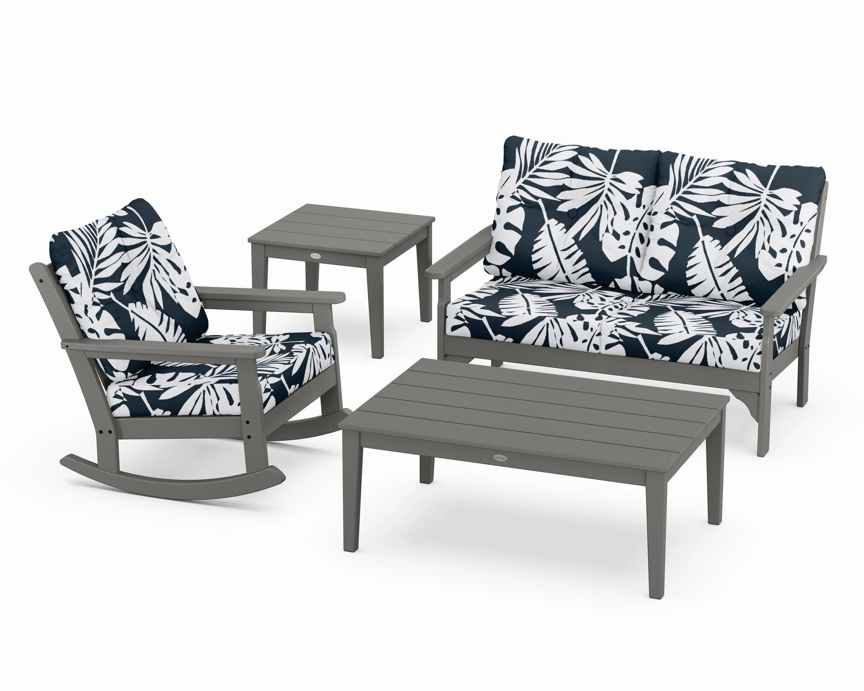 Vineyard 4-Piece Deep Seating Rocker Set