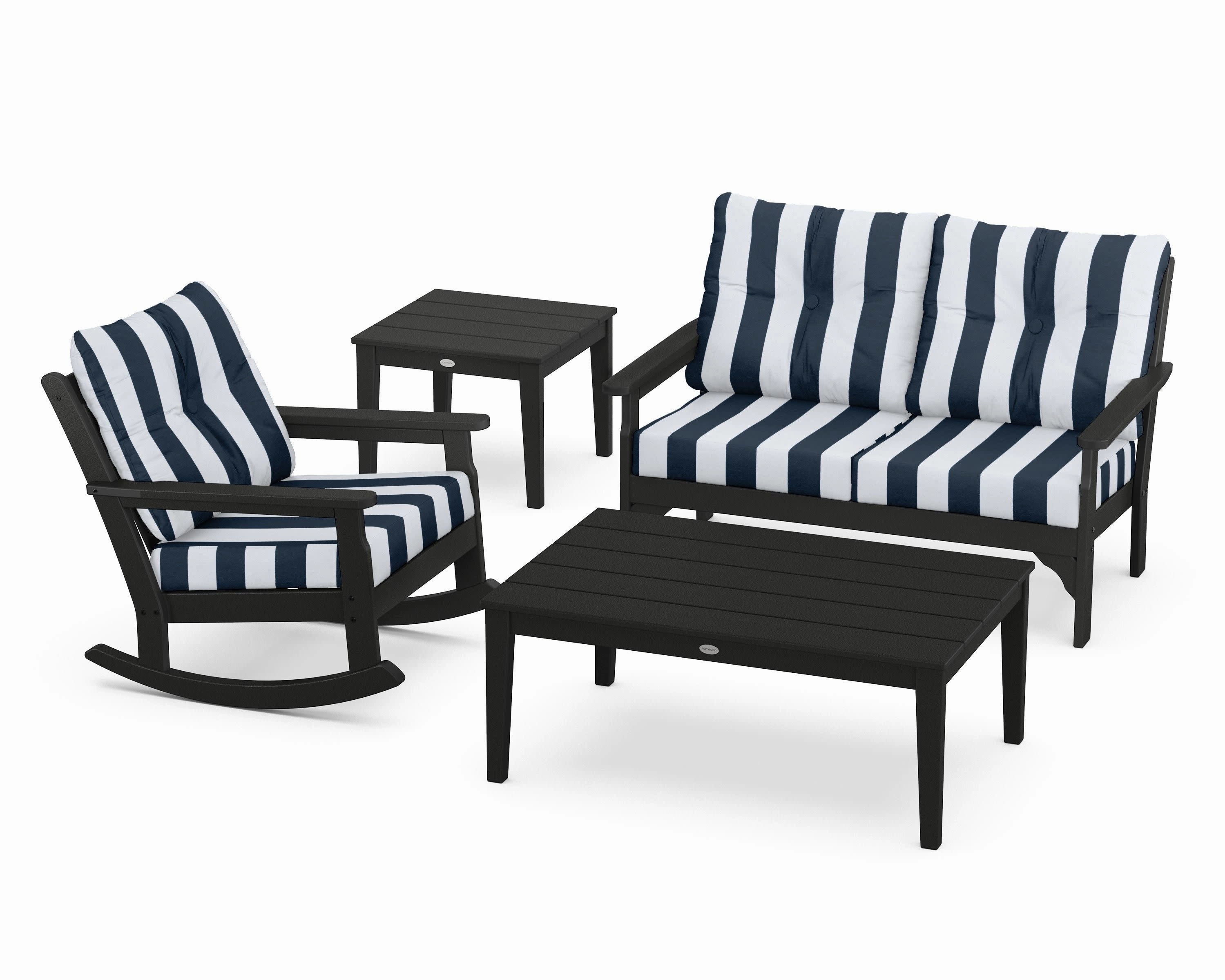 Vineyard 4-Piece Deep Seating Rocker Set