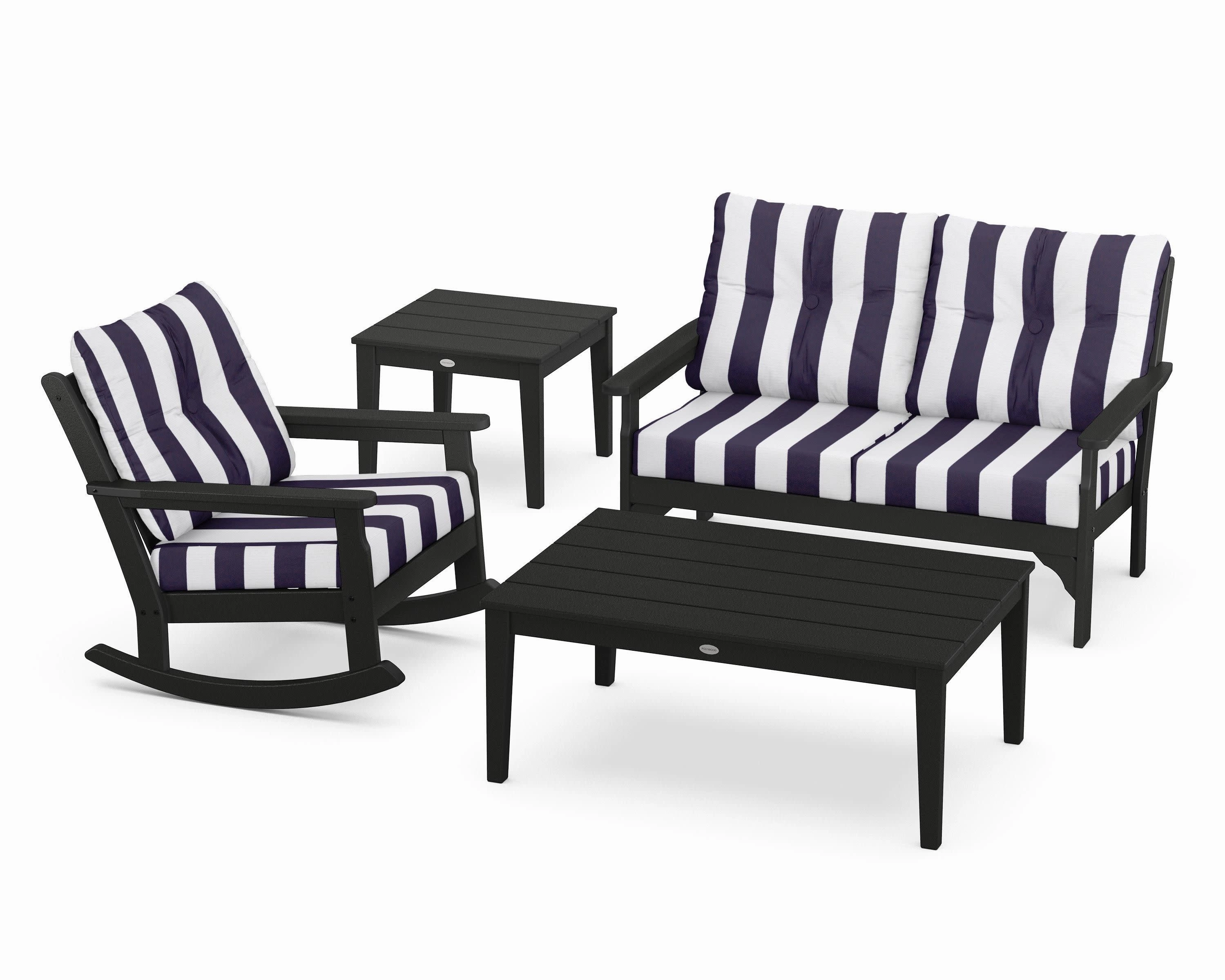 Vineyard 4-Piece Deep Seating Rocker Set