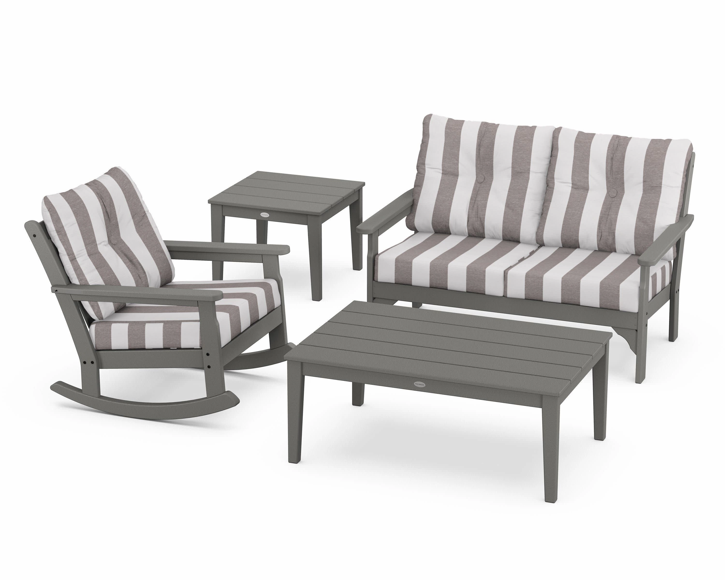 Vineyard 4-Piece Deep Seating Rocker Set