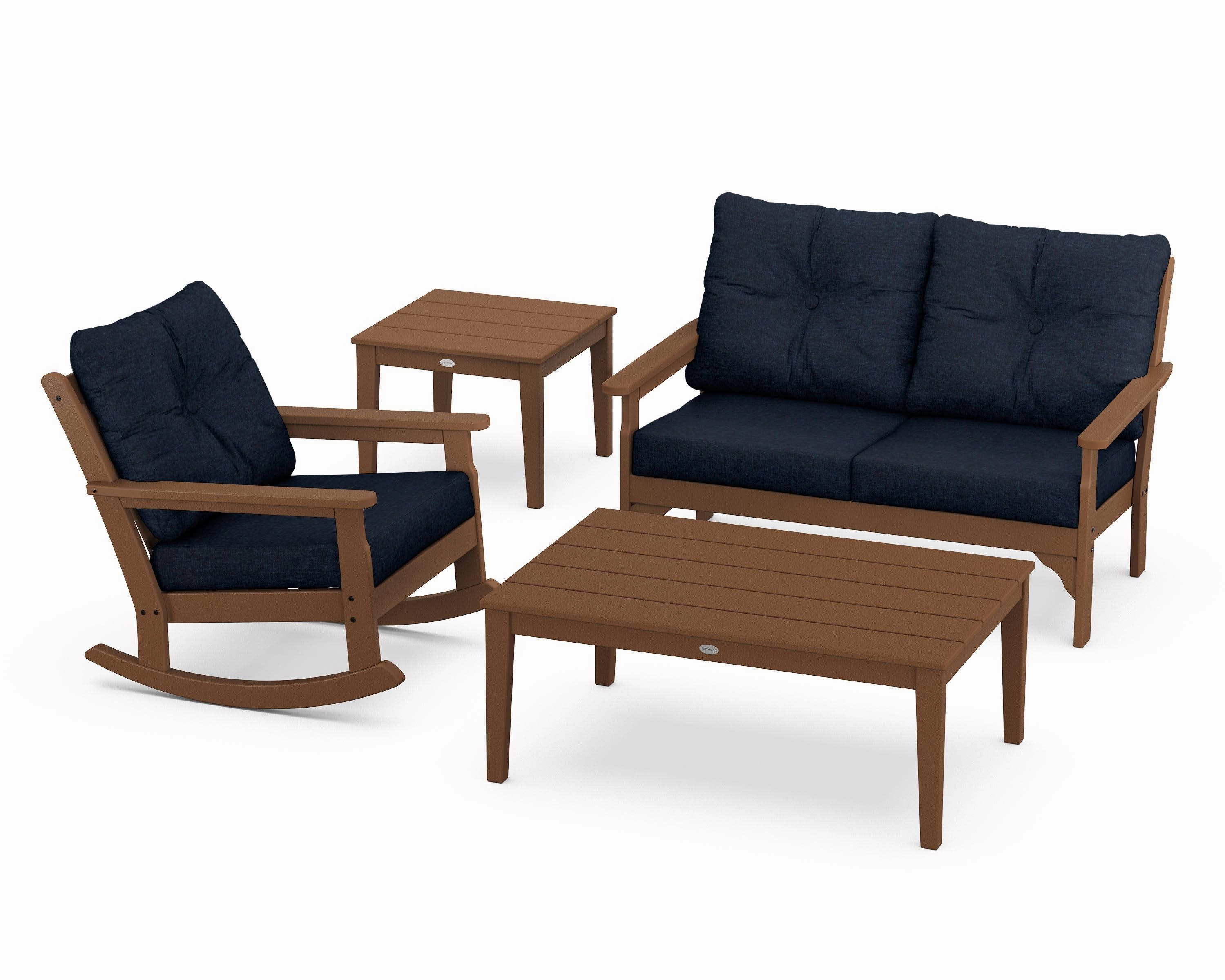 Vineyard 4-Piece Deep Seating Rocker Set
