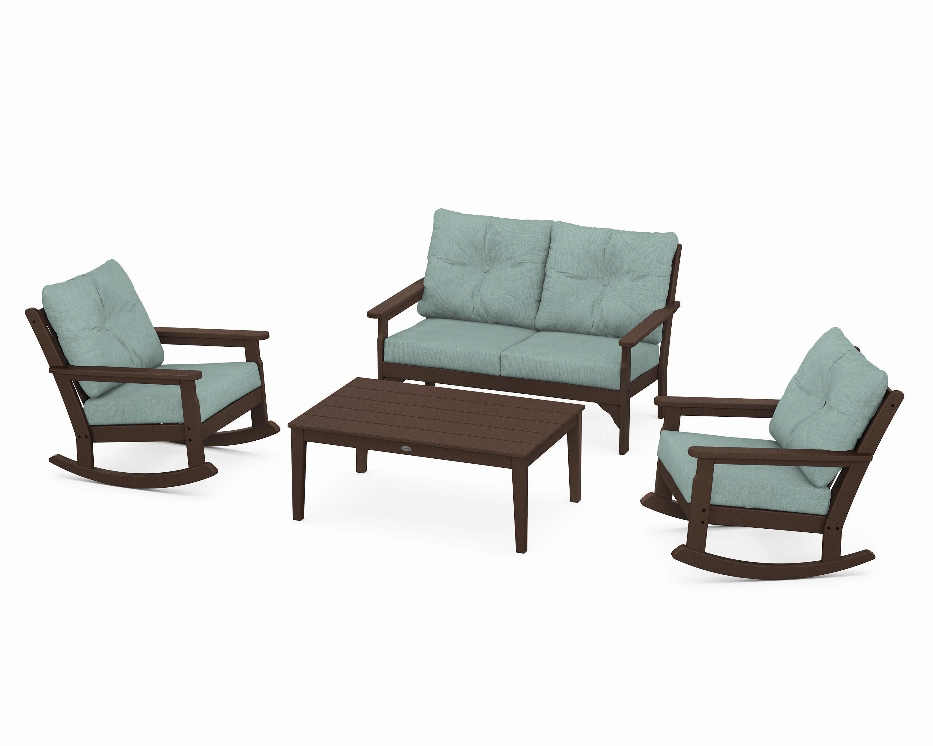 Vineyard 4-Piece Deep Seating Rocking Chair Set