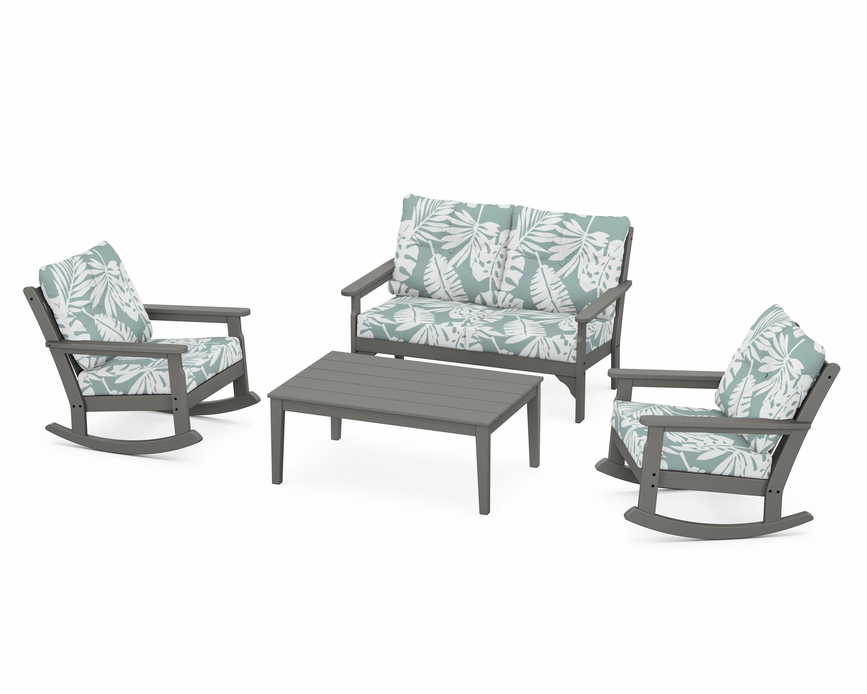 Vineyard 4-Piece Deep Seating Rocking Chair Set