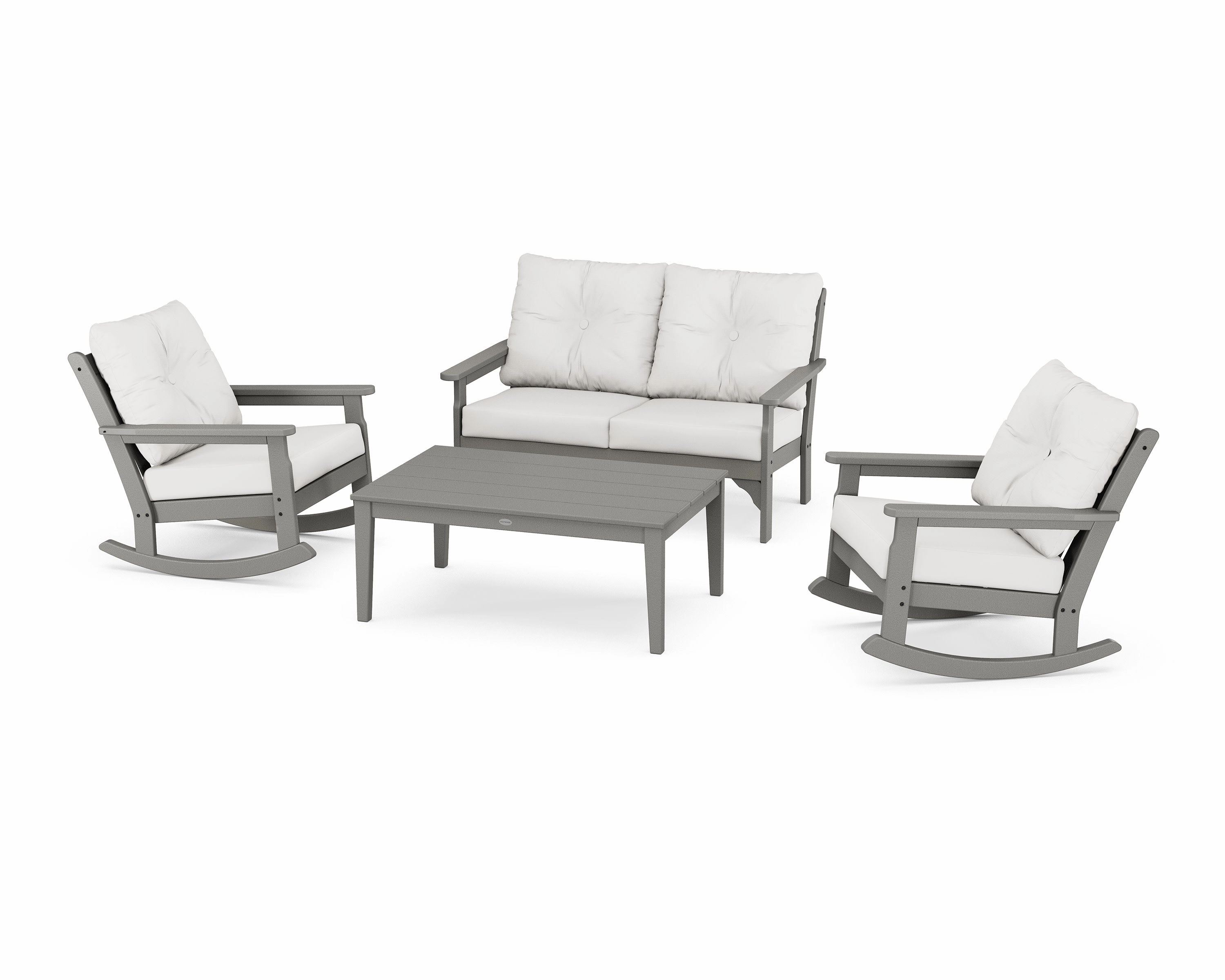 Vineyard 4-Piece Deep Seating Rocking Chair Set