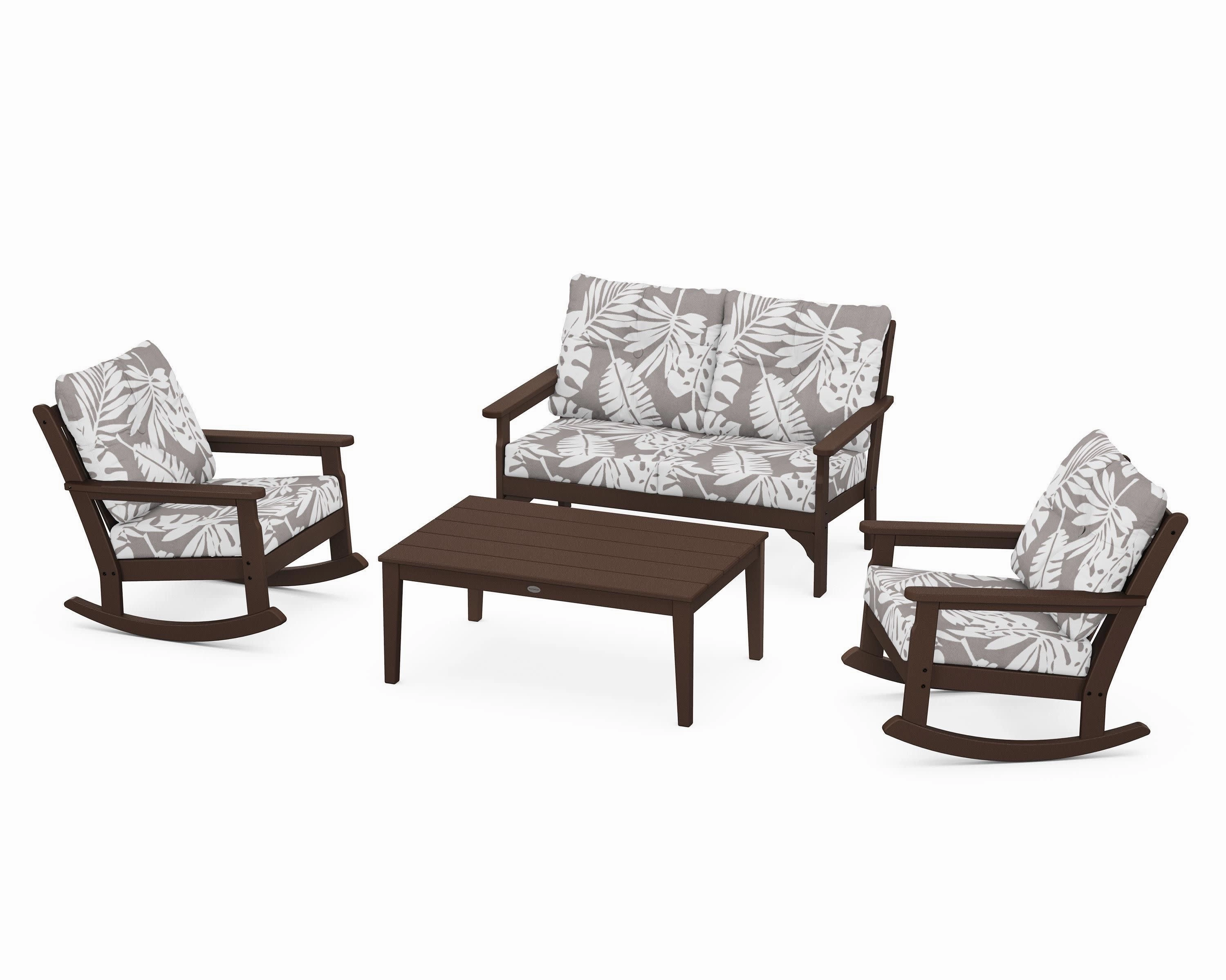 Vineyard 4-Piece Deep Seating Rocking Chair Set