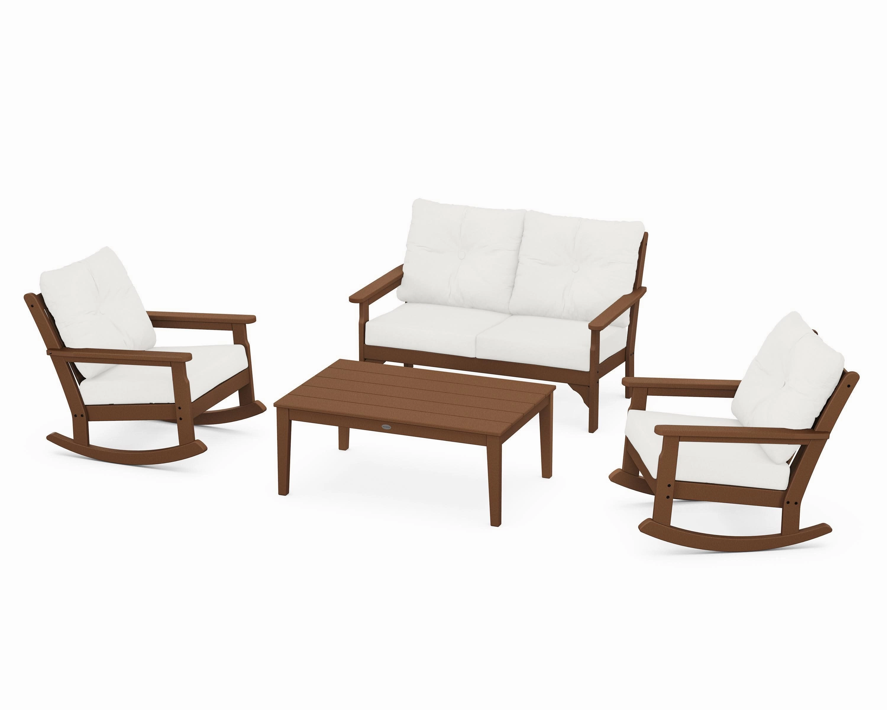 Vineyard 4-Piece Deep Seating Rocking Chair Set
